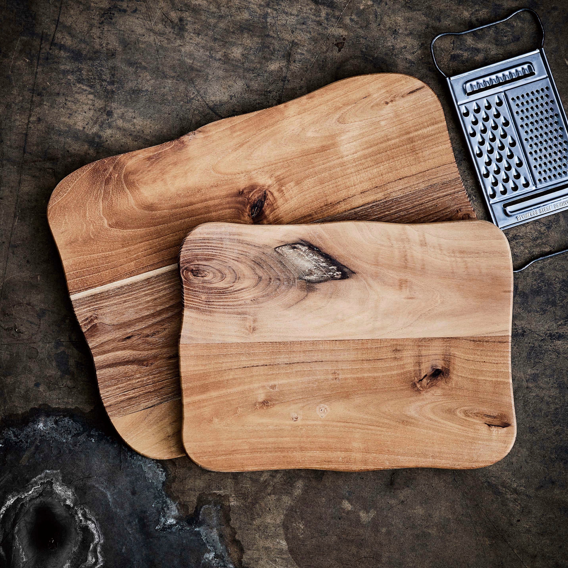 aida RAW Schneidebrett »RAW Teak«, organische Form, jedes Stückein Unikat