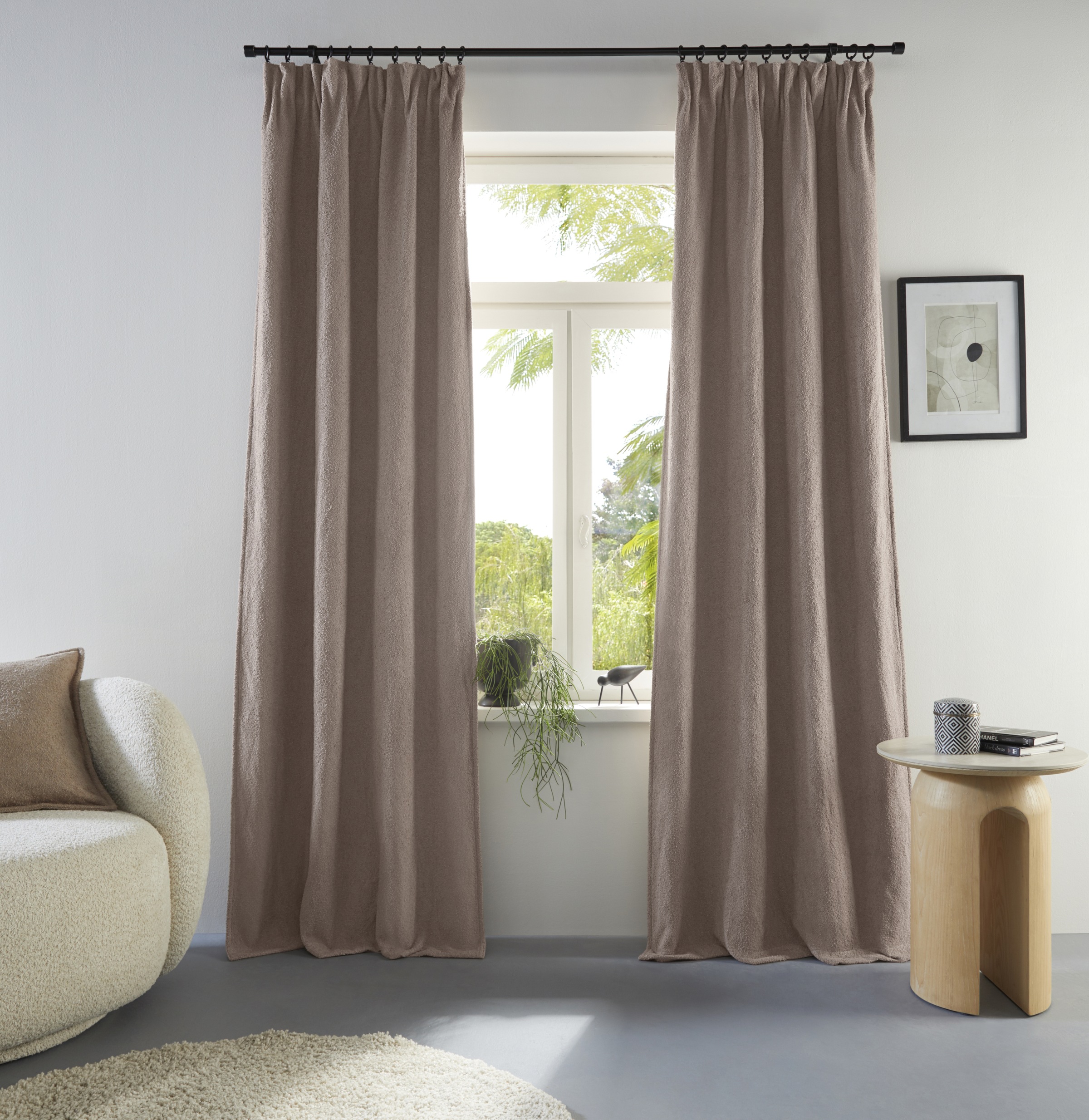 homsy by Ana Johnson Verdunkelungsvorhang "Bouclea" premium, verdunkelnd, h günstig online kaufen