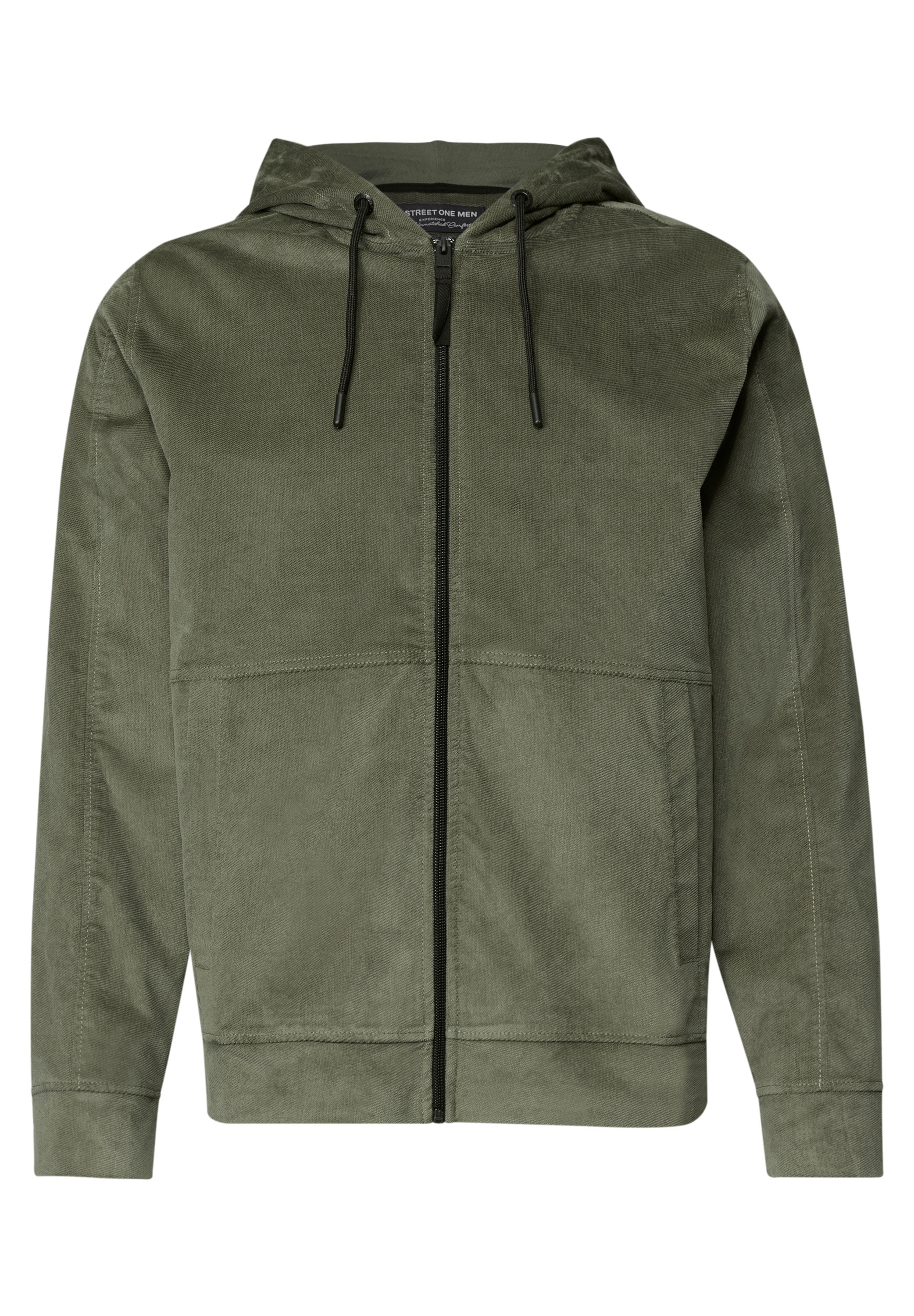 STREET ONE MEN mit Kapuze in Cord-Optik