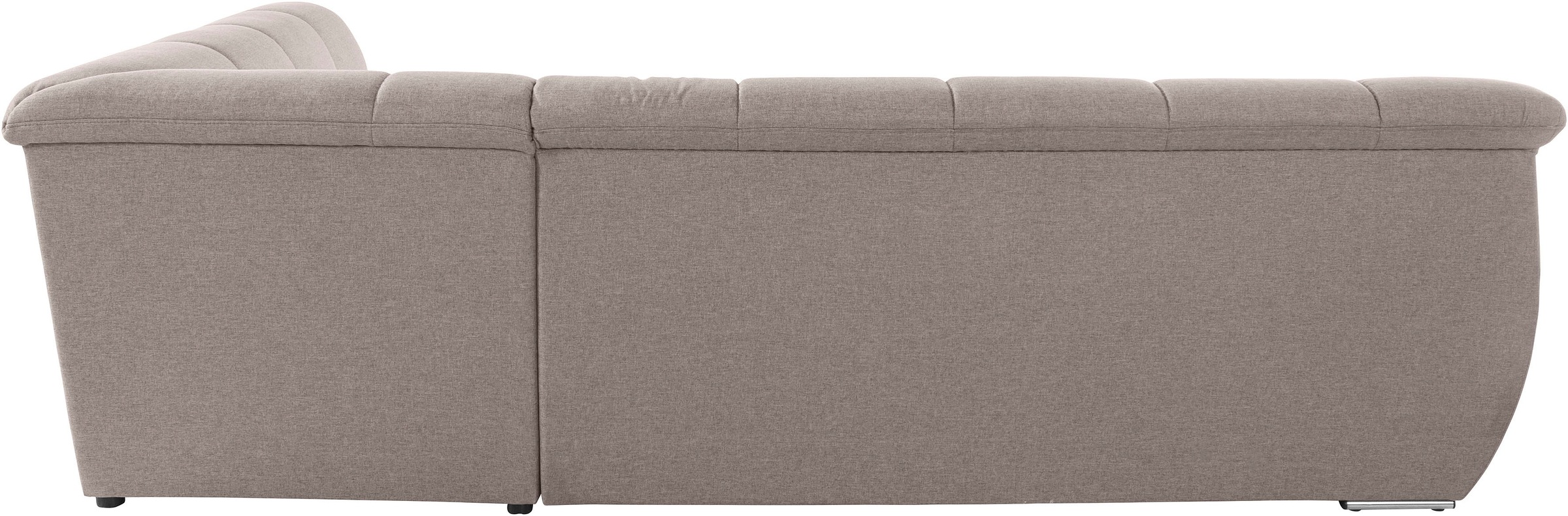 DOMO collection Ecksofa »Lagoa, moderne Sitzheftung, bequem und komfortabel, L-Form«, wahlweise mit Bettfunktion, frei im Raum stellbar, große Farbvielfalt