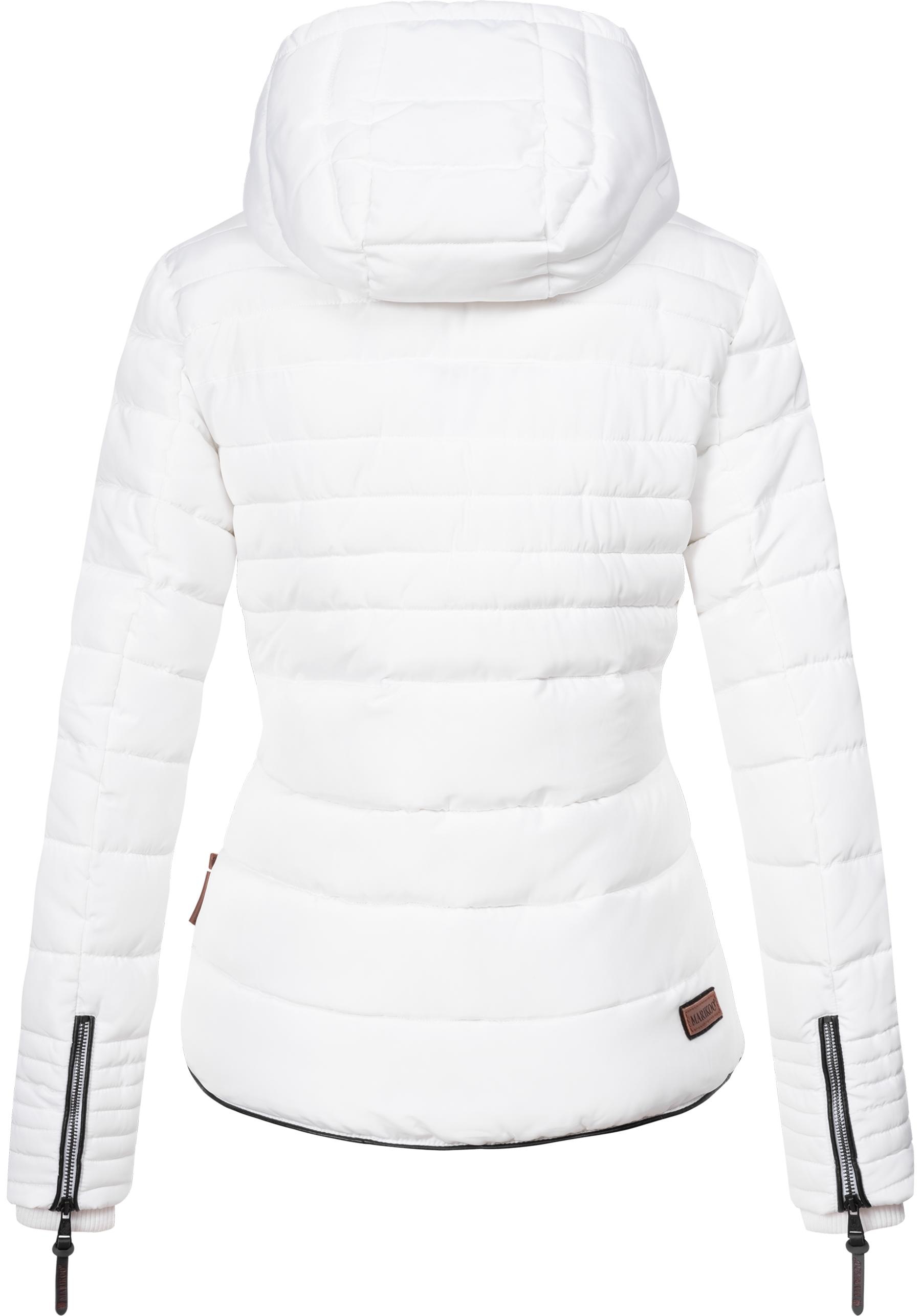 Marikoo Winterjacke »Amber« mit Kapuze stylische Steppjacke mit Teddyfutter