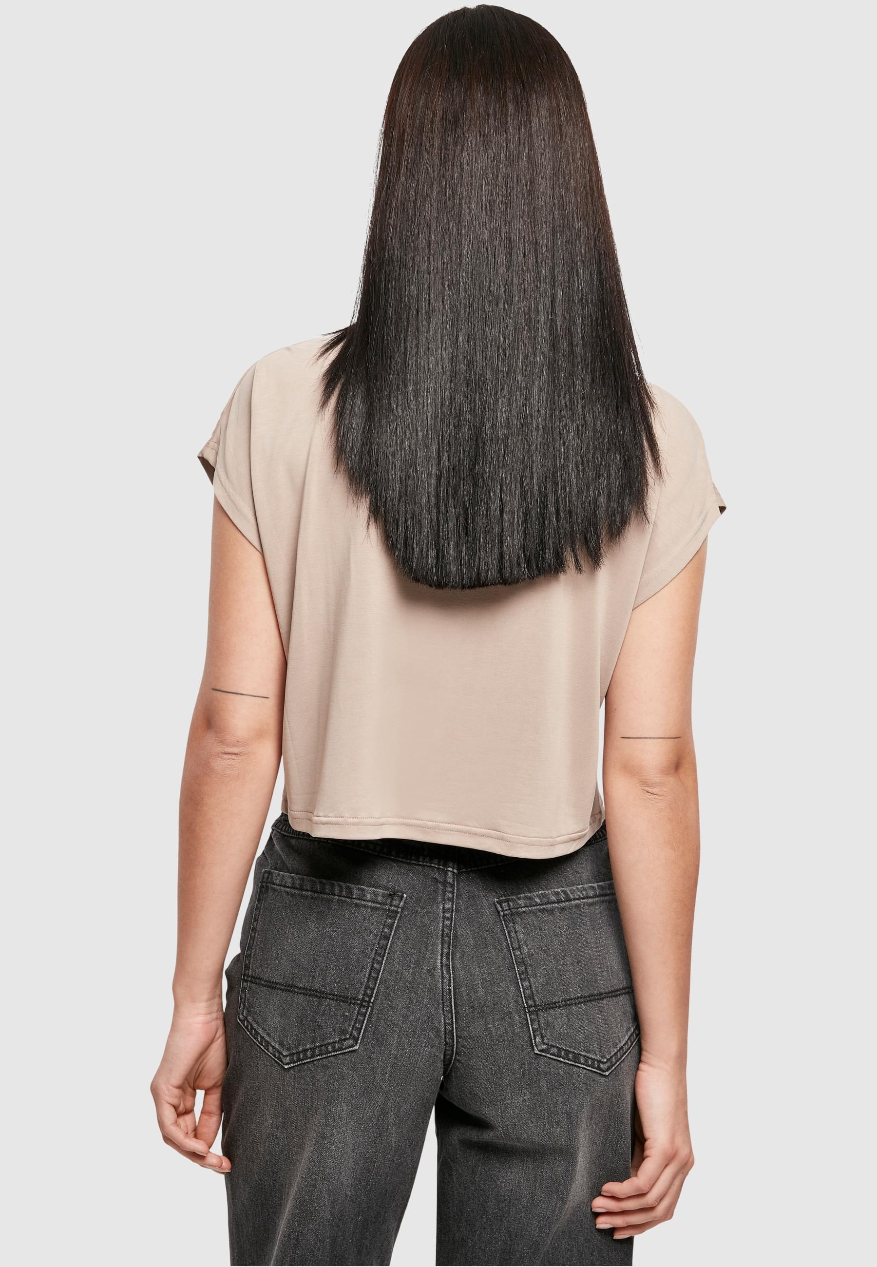 URBAN CLASSICS T-Shirt »Urban Classics Damen Ladies Modal Short Tee«, (1 tlg.)