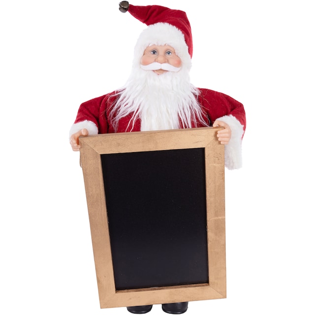 cm Weihnachtsmann mit ca. & kaufen | Tafel »Weihnachtsdeko BAUR zum 61 rot«, Höhe Beschriften, Möbel Accessoires Myflair