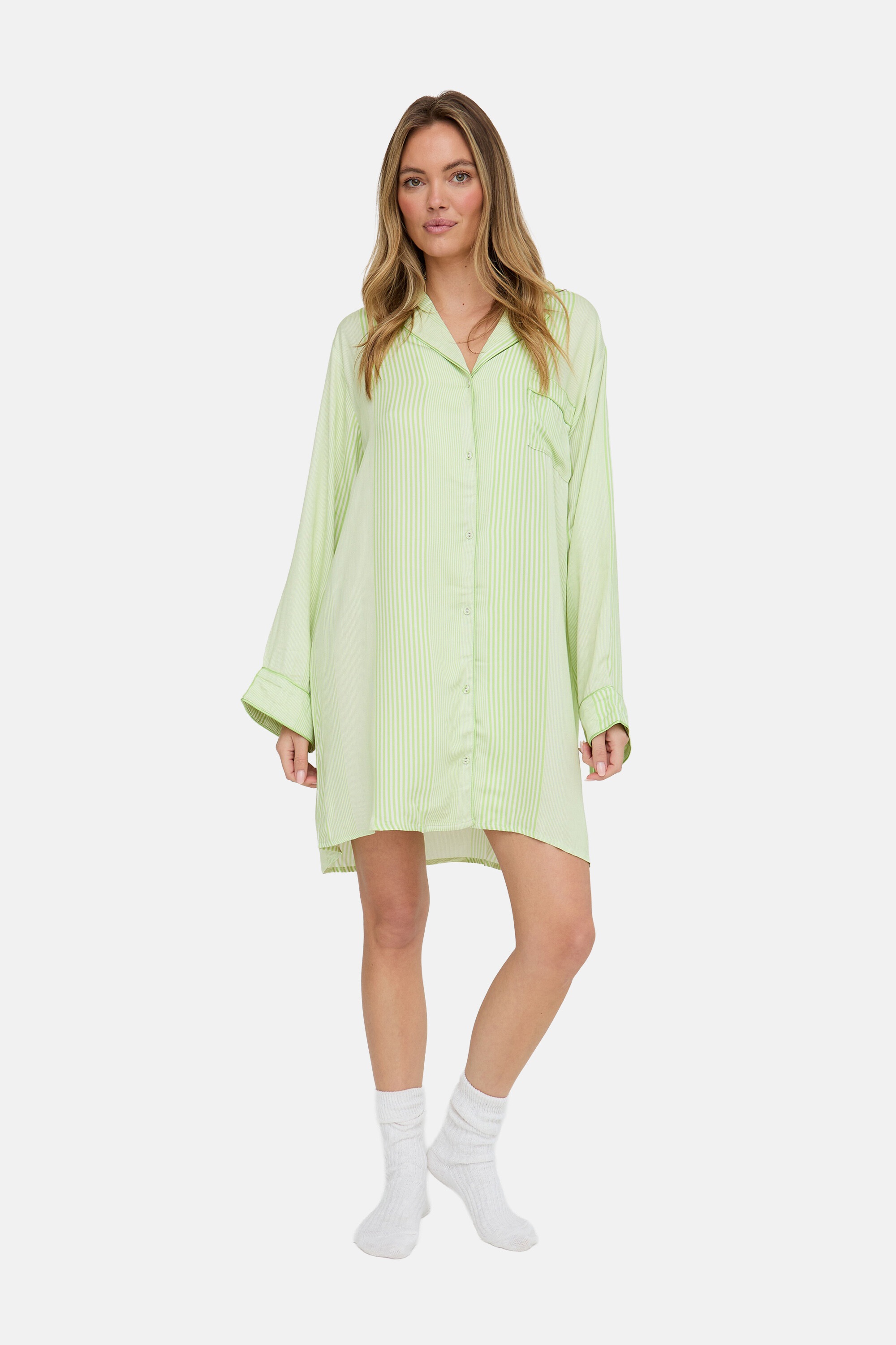 Lily and Lionel Schlafanzug »Simone Long Sleeve Nightshirt Damen«