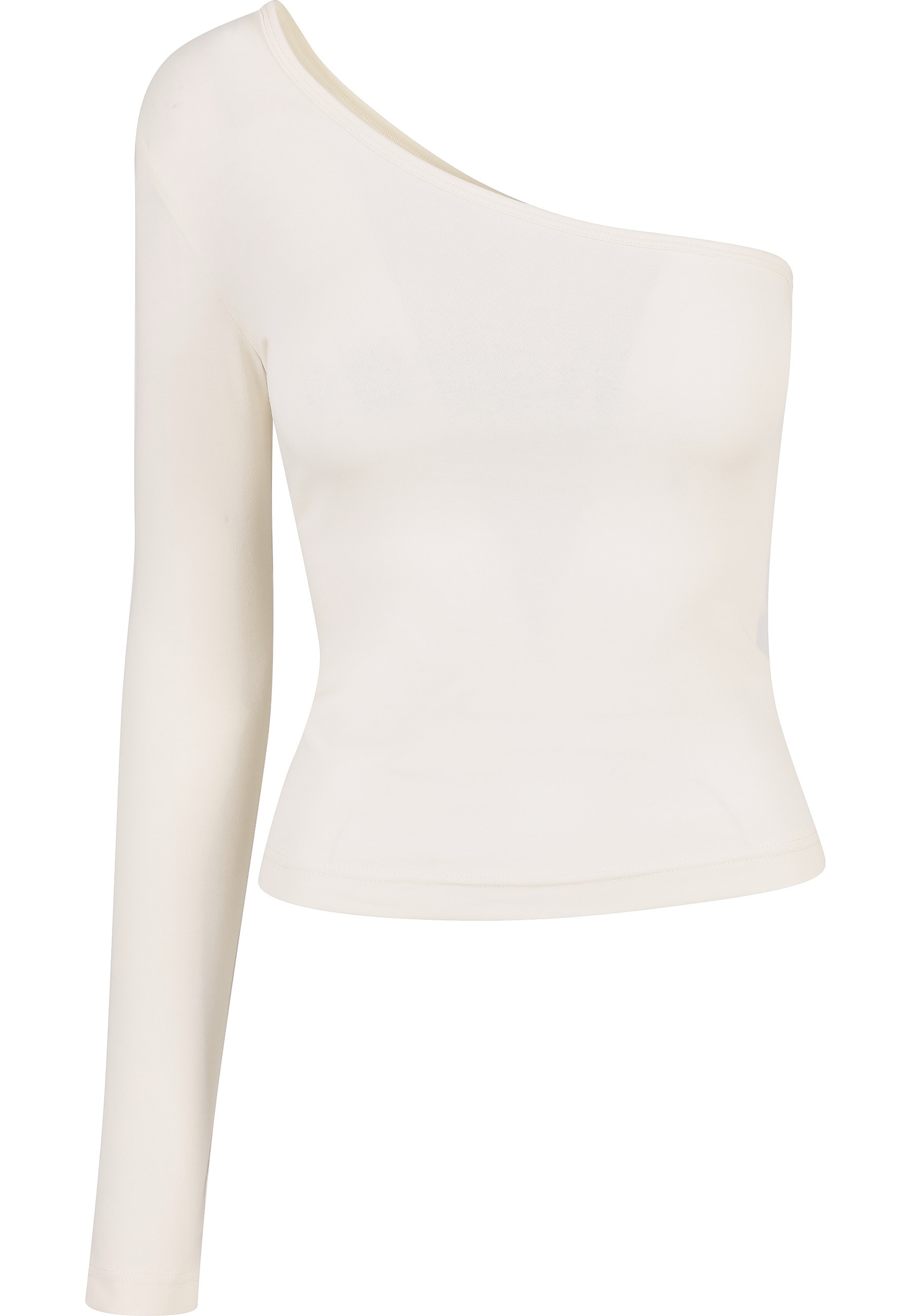URBAN CLASSICS Langarmshirt "Urban Classics Damen Ladies Asymmetric Longsleeve" 1 Stk.
