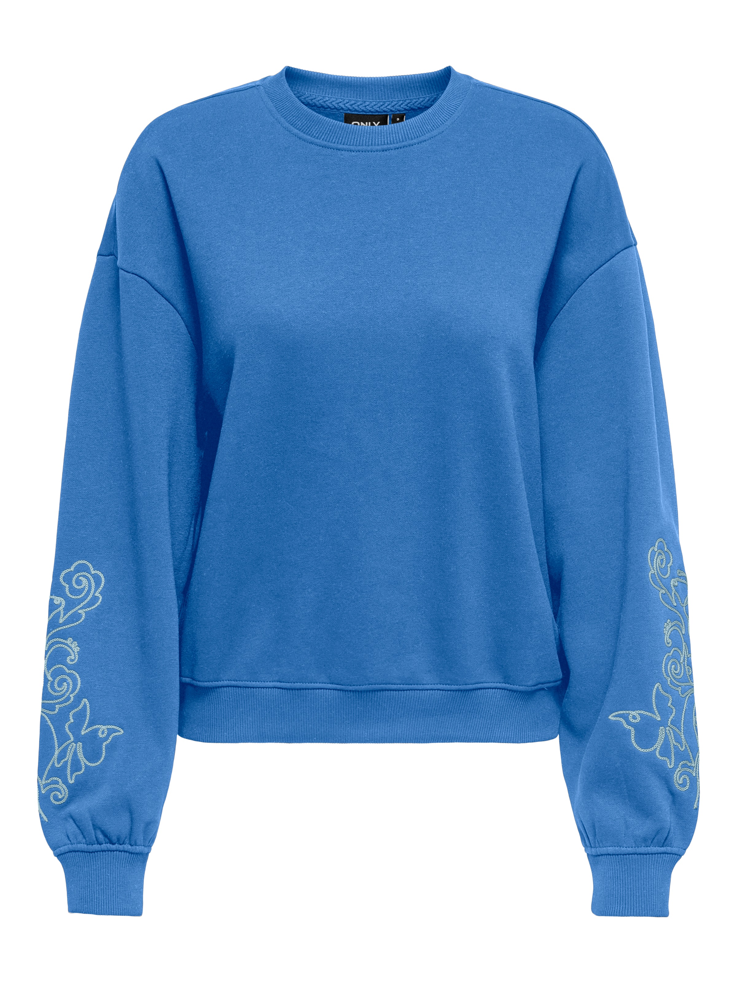ONLY Sweatshirt "ONLBROOKE L/S O-NECK FLOWER SWT", Baumwollmischung, regula günstig online kaufen