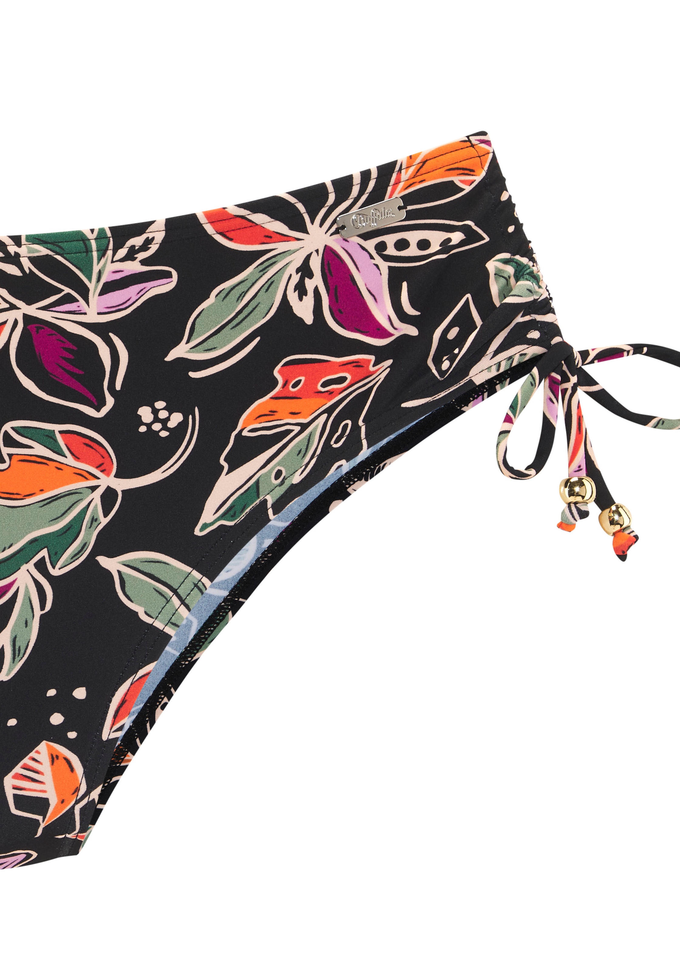 Thumbnail - Buffalo Bikini-Hose "Whoopi" mit modernem Blätterdruck