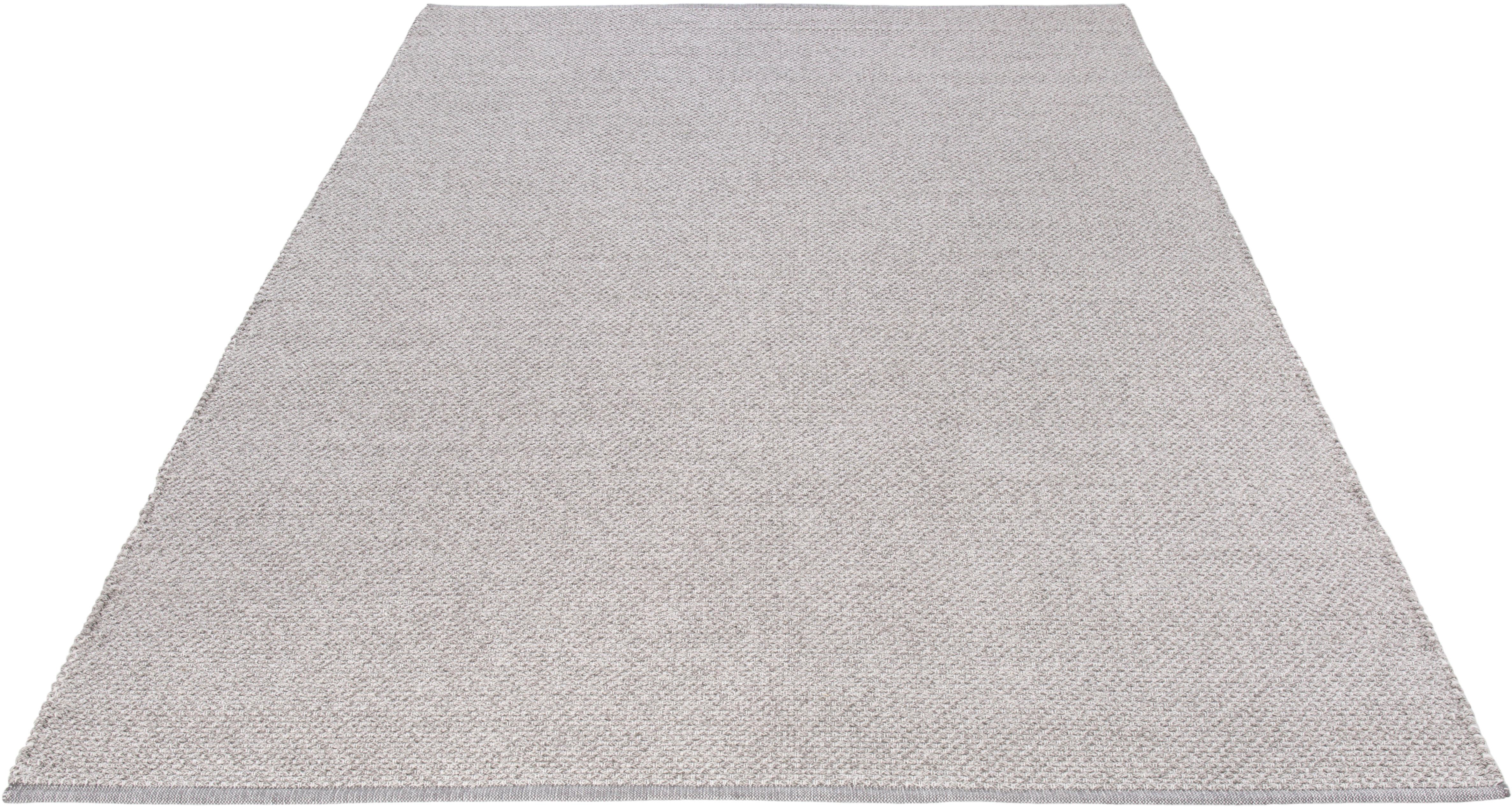LUXOR living Teppich "Liv, LAGERRÄUMUNG" rechteckig 12 mm Höhe Handweb, reine Baumwolle, handgewebt, Uni-Farben, leicht meliert