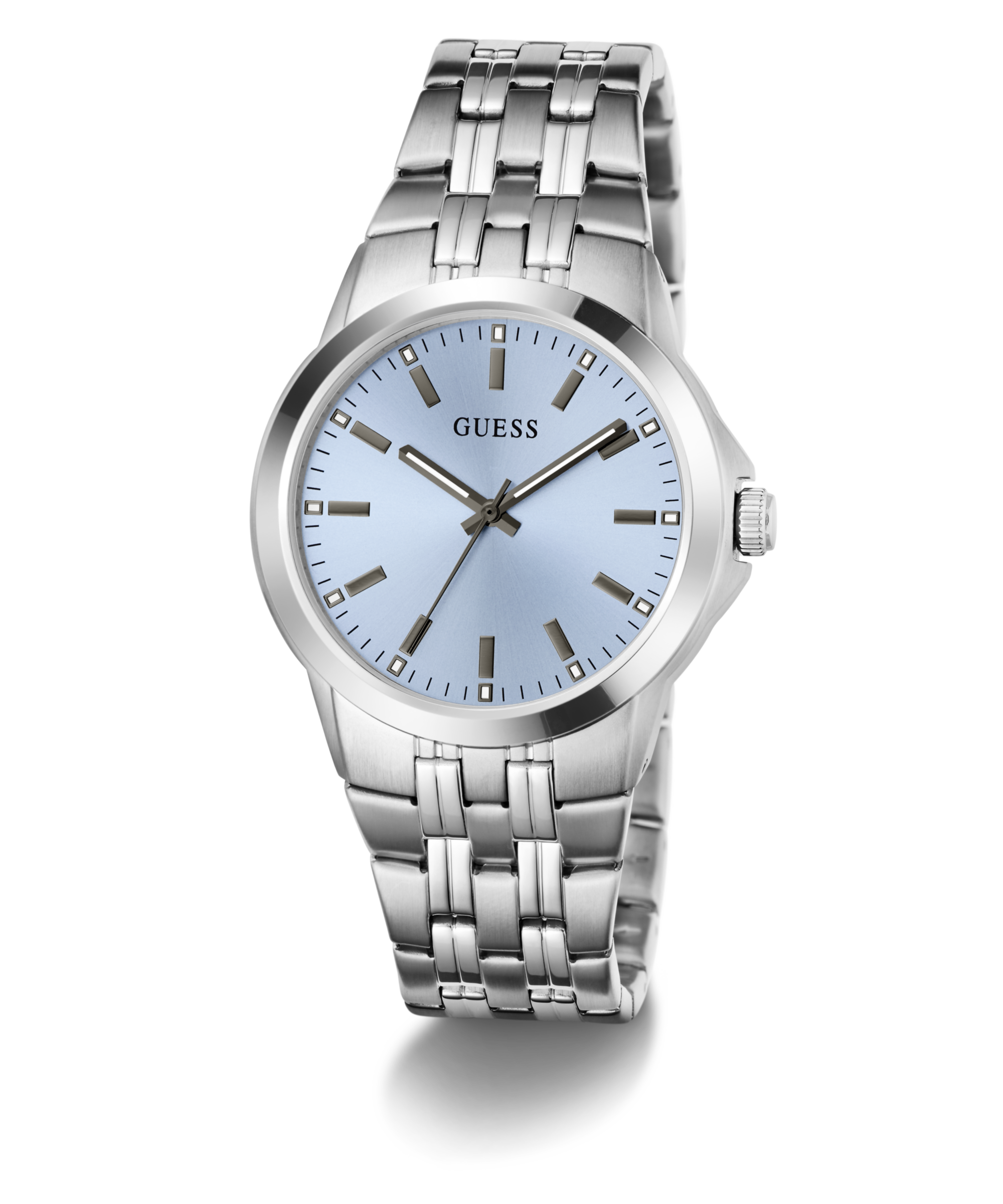 Guess Quarzuhr »ARCHIE« Armbanduhr, Damenuhr, Herrenuhr, Edelstahlarmband, analog