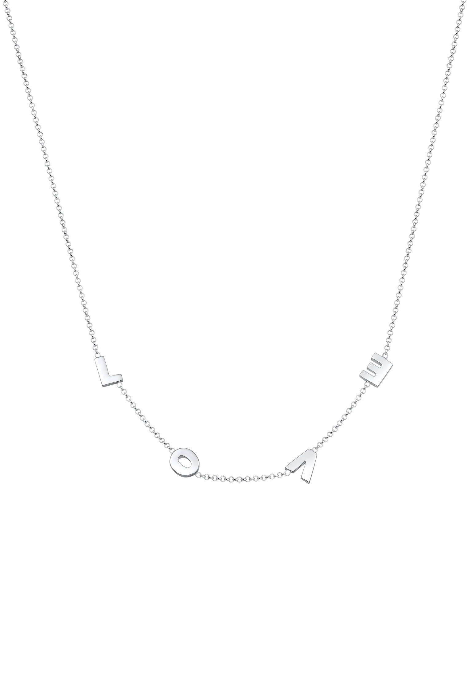 Elli Kette mit Anhänger »Erbskette Love Wording 925er Silber«