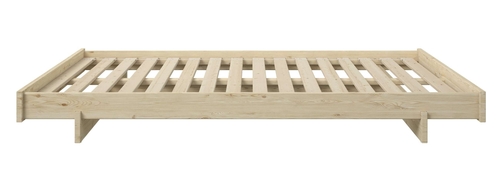 OTTO home Bettgestell »Senja, Bett, Massivholzbett, minimalistisches Design« B/T/H: 148/205,1/22,6 cm,  inklusive Lattenrost, Liegefläche 140x200 cm, aus massiver Kiefer