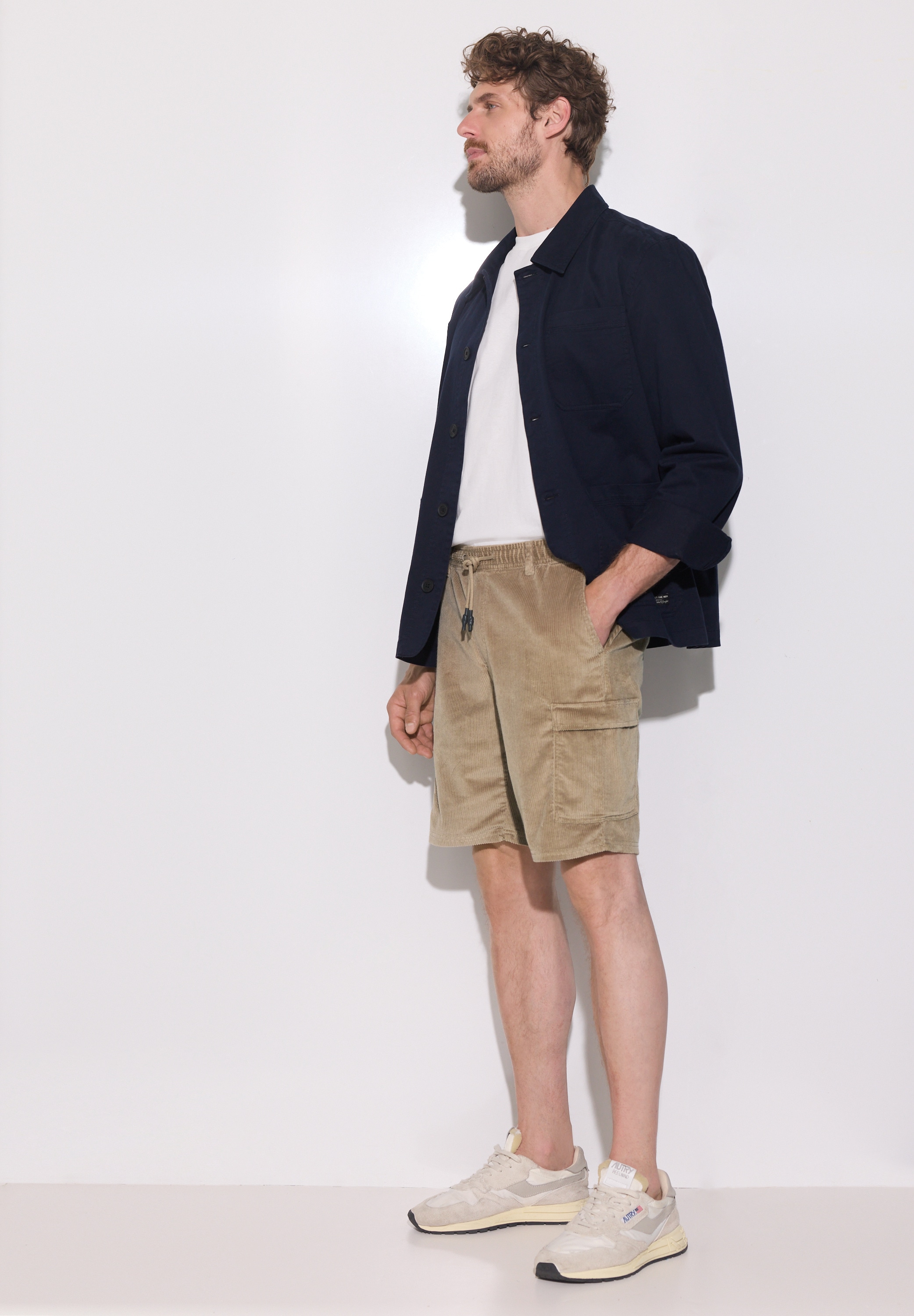 STREET ONE MEN Shorts  aus Baumwolle mit Stretchanteil