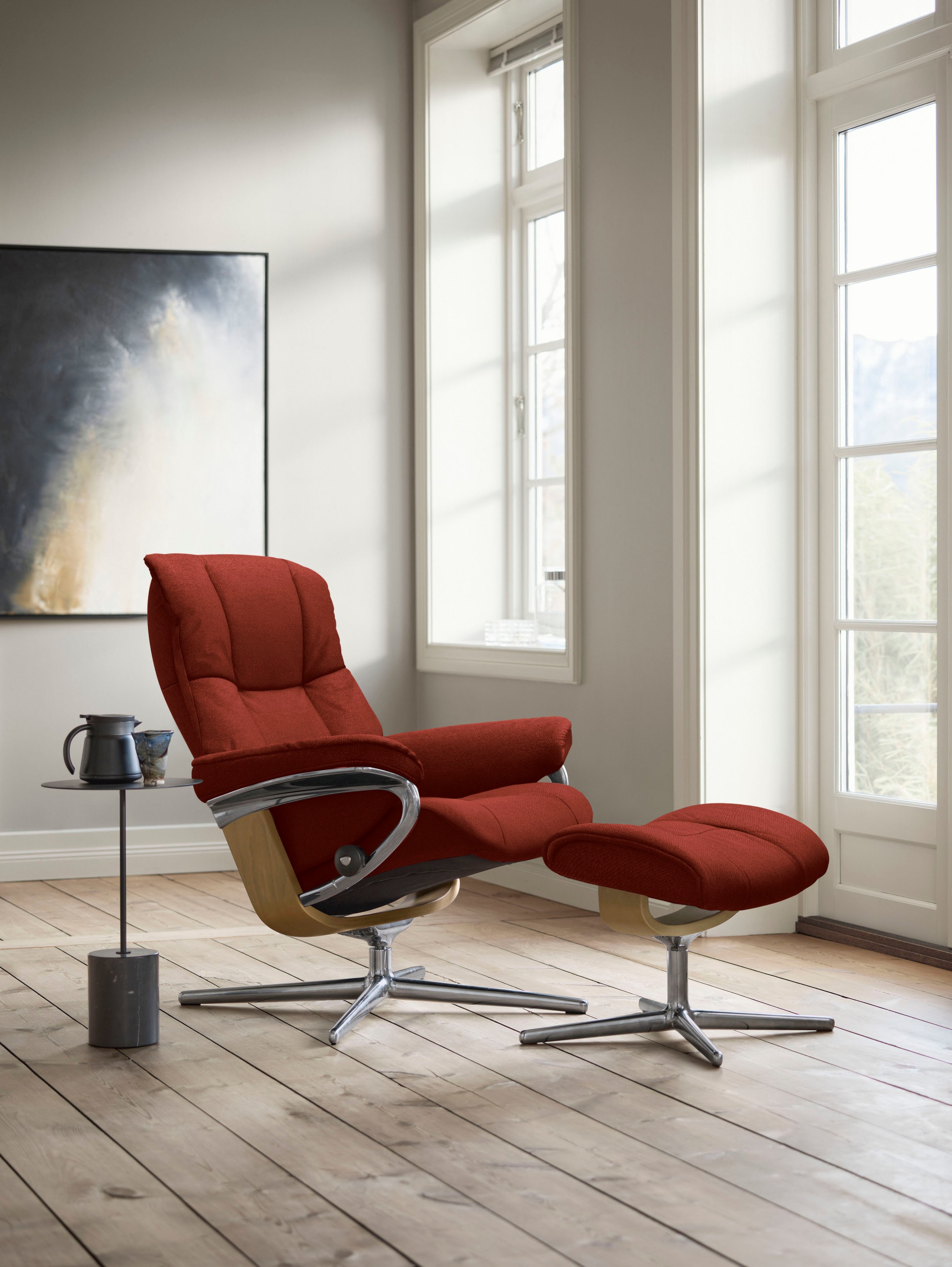 Stressless® Relaxsessel »Mayfair«, mit Cross Base, Größe S, M & L, Holzakzent Eiche