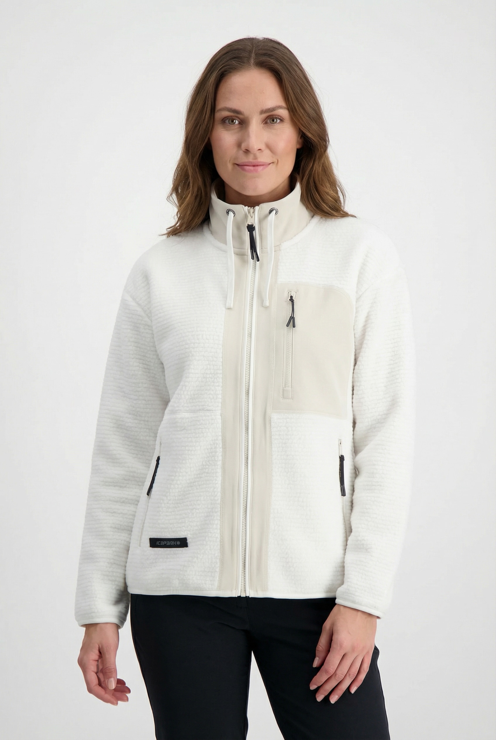 Icepeak Fleecejacke "AGENE" sportlicher Stil, für Sportmode und Outdoormode, aus Polyester