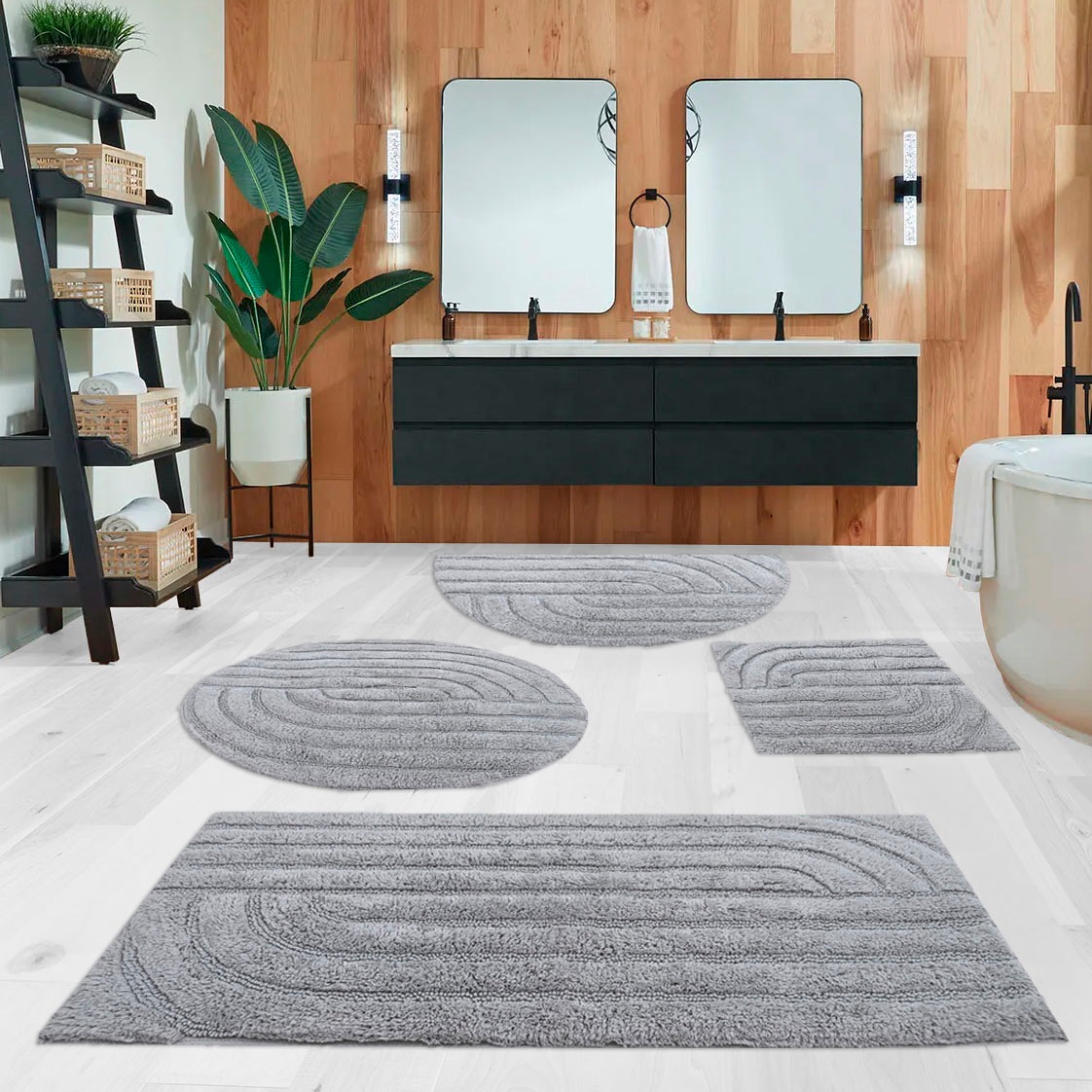 andas Badematte "Marie Streifen, Scandi, Boho, modernes Muster" Höhe 13 mm günstig online kaufen