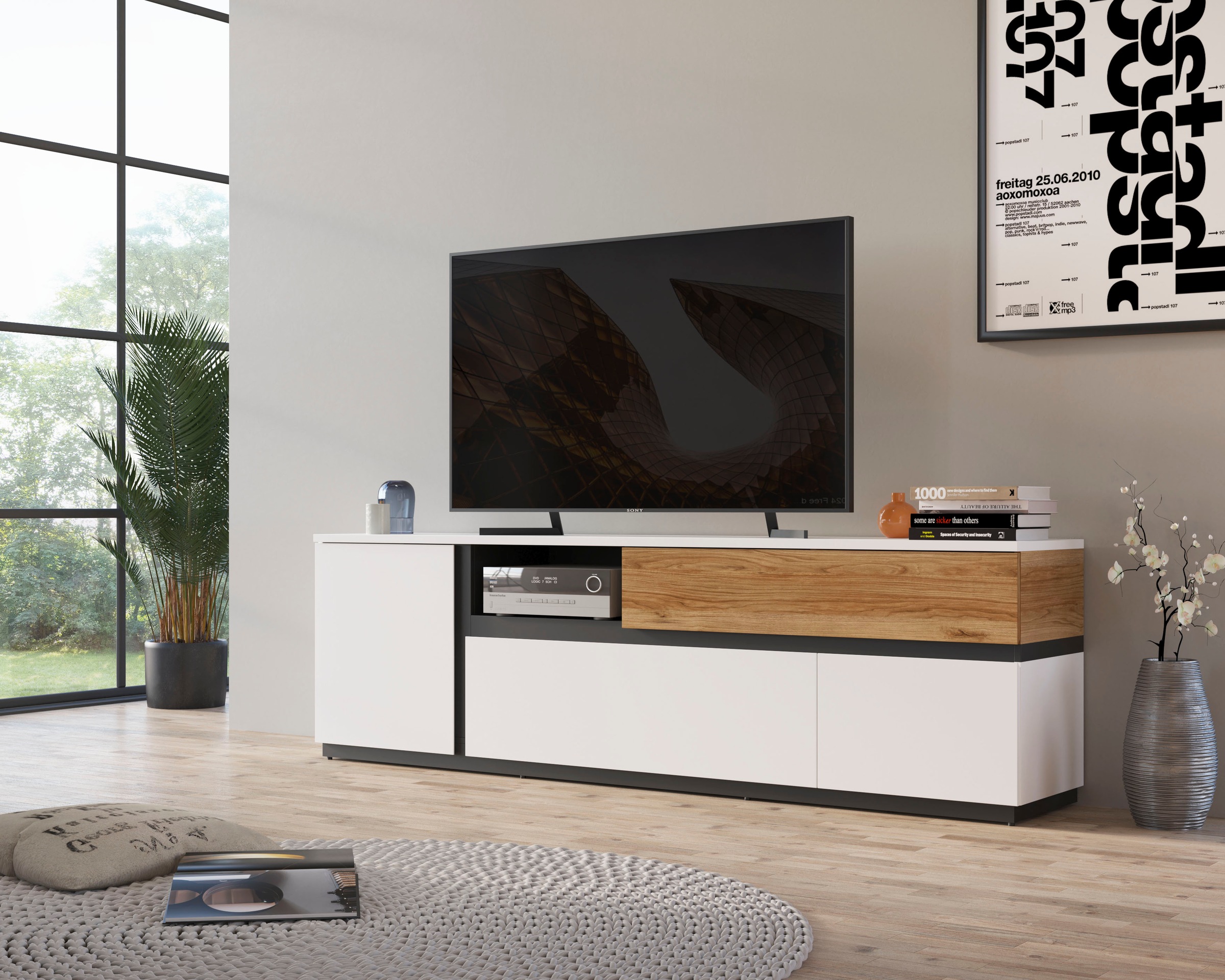 Home affaire Lowboard "Novena" Breite 211 cm günstig online kaufen