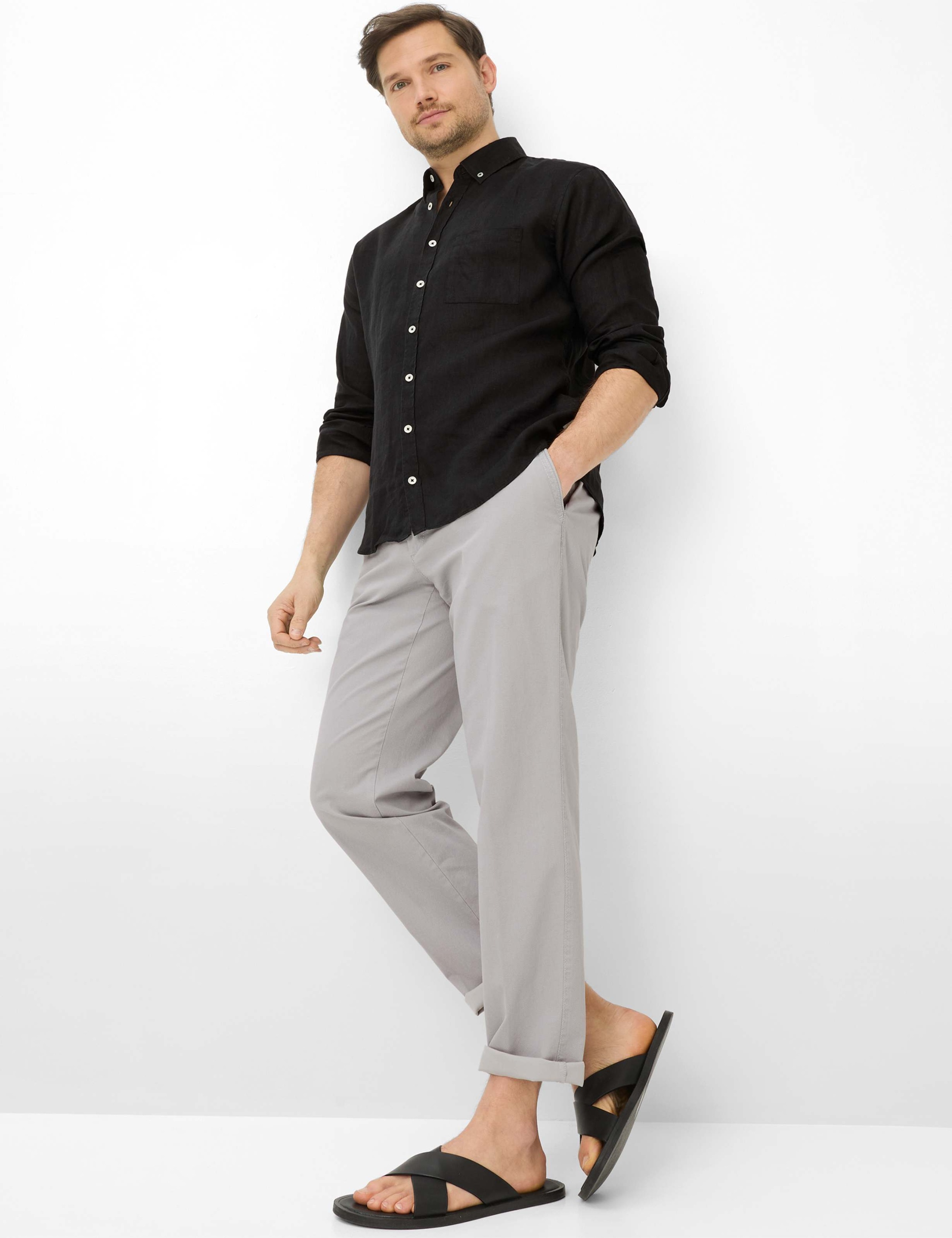 BRAX Everest Men's Chino Pants Light Gray 54 2