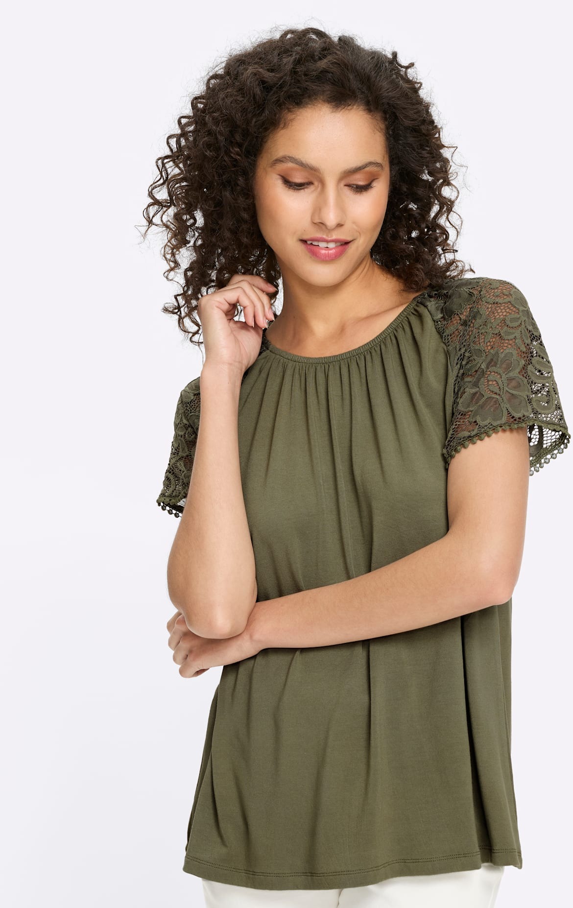 heine Spitzenshirt "T-Shirt" 1 tlg. günstig online kaufen