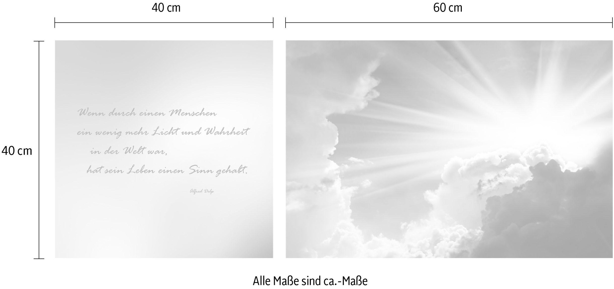 queence Leinwandbild »Menschen«, (Set), 2er-Set