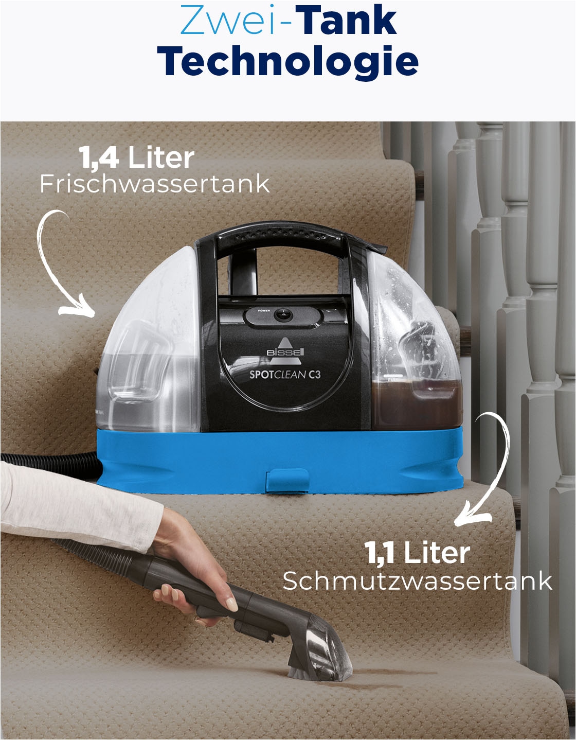 Bissell Wasch-Sauger »SpotClean C3 Essential«