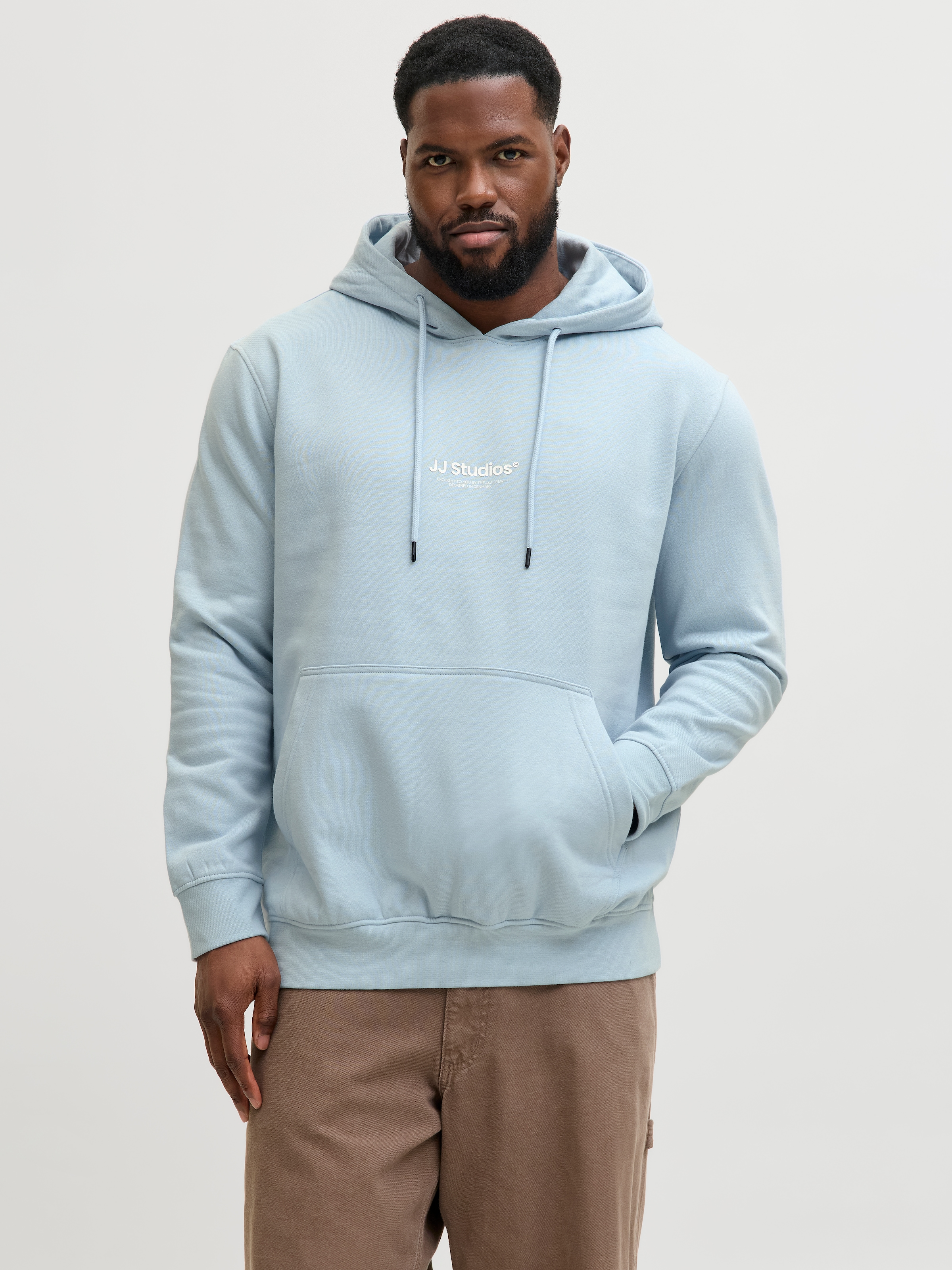 Jack & Jones PlusSize "JJESOHO SWEAT HOOD NOOS PLS", mit Logobranding