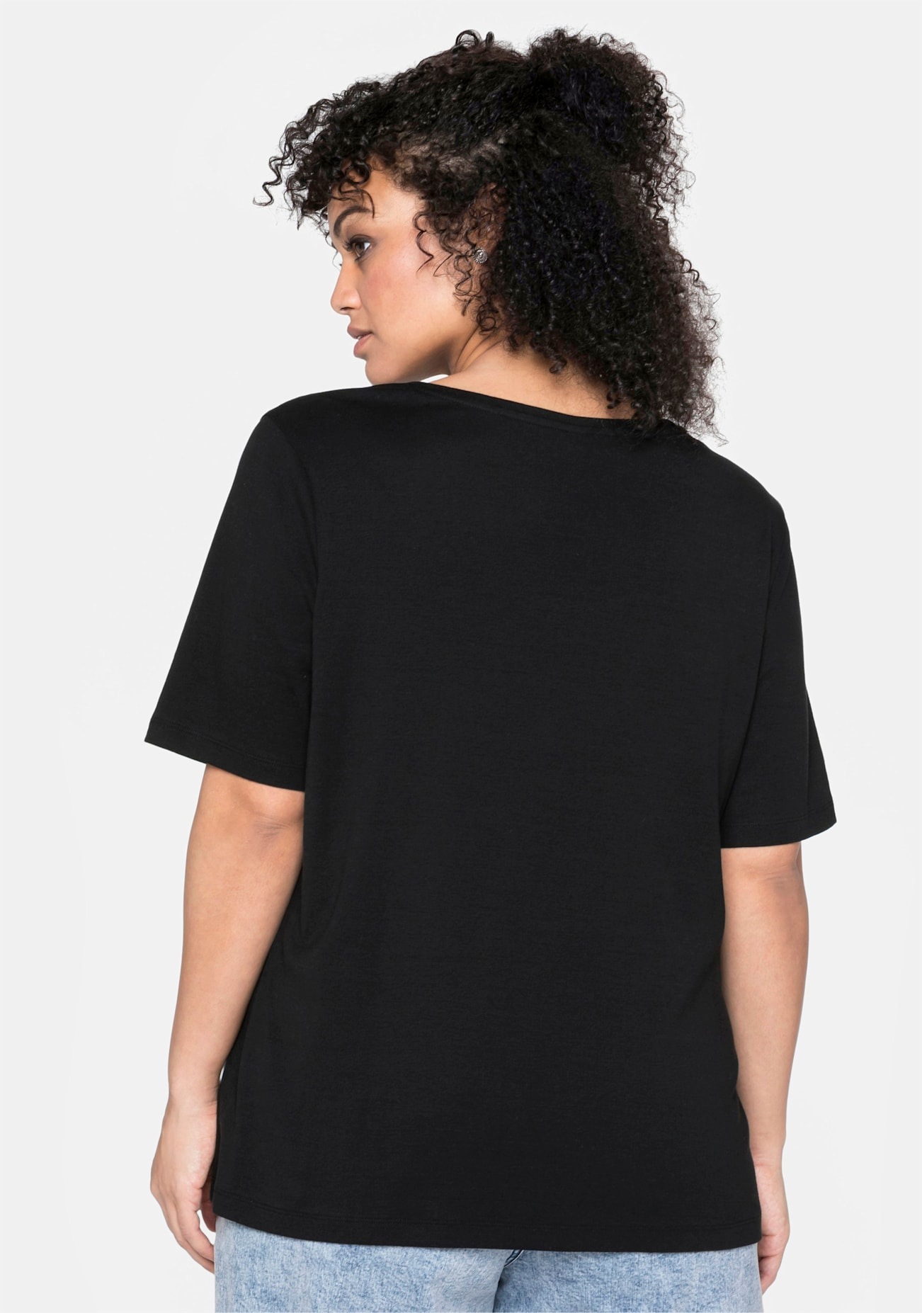 SHEEGO T-Shirt Women's Black 48 2