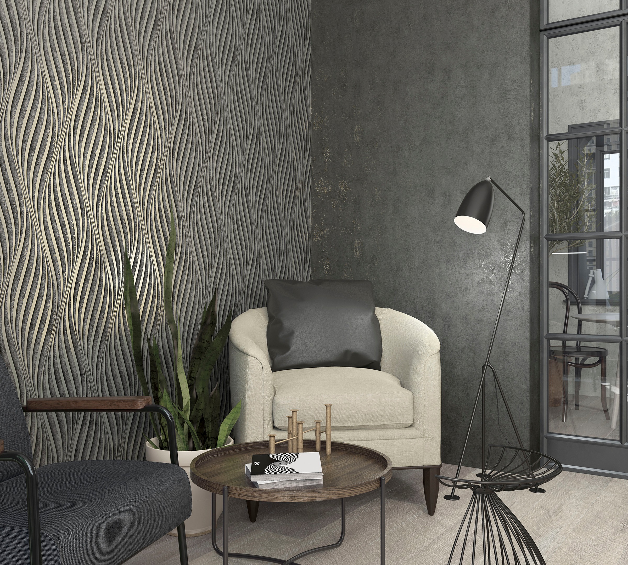 Marburg Vliestapete "Patina" Glänzend Strukturiert Moderne Tapete Für Wohnzimmer Schlafzimmer Küche