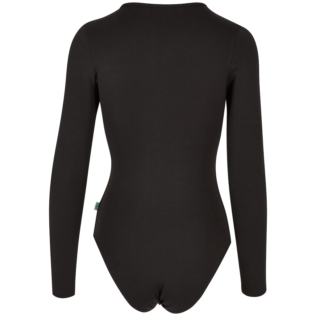 URBAN CLASSICS Longsleeve »Urban Classics Damen Ladies Organic Cut Out Longsleeve Body«, (1 tlg.)