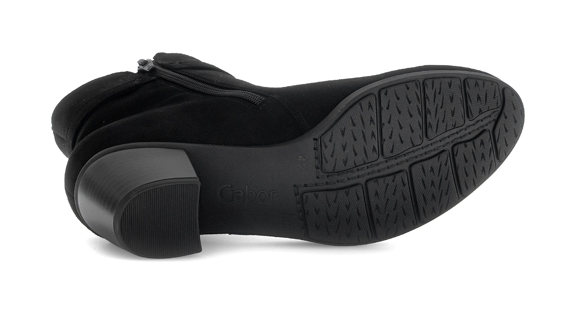 Gabor Stiefelette, Blockabsatz, Businessschuh mit dekorativem Schmuckelement