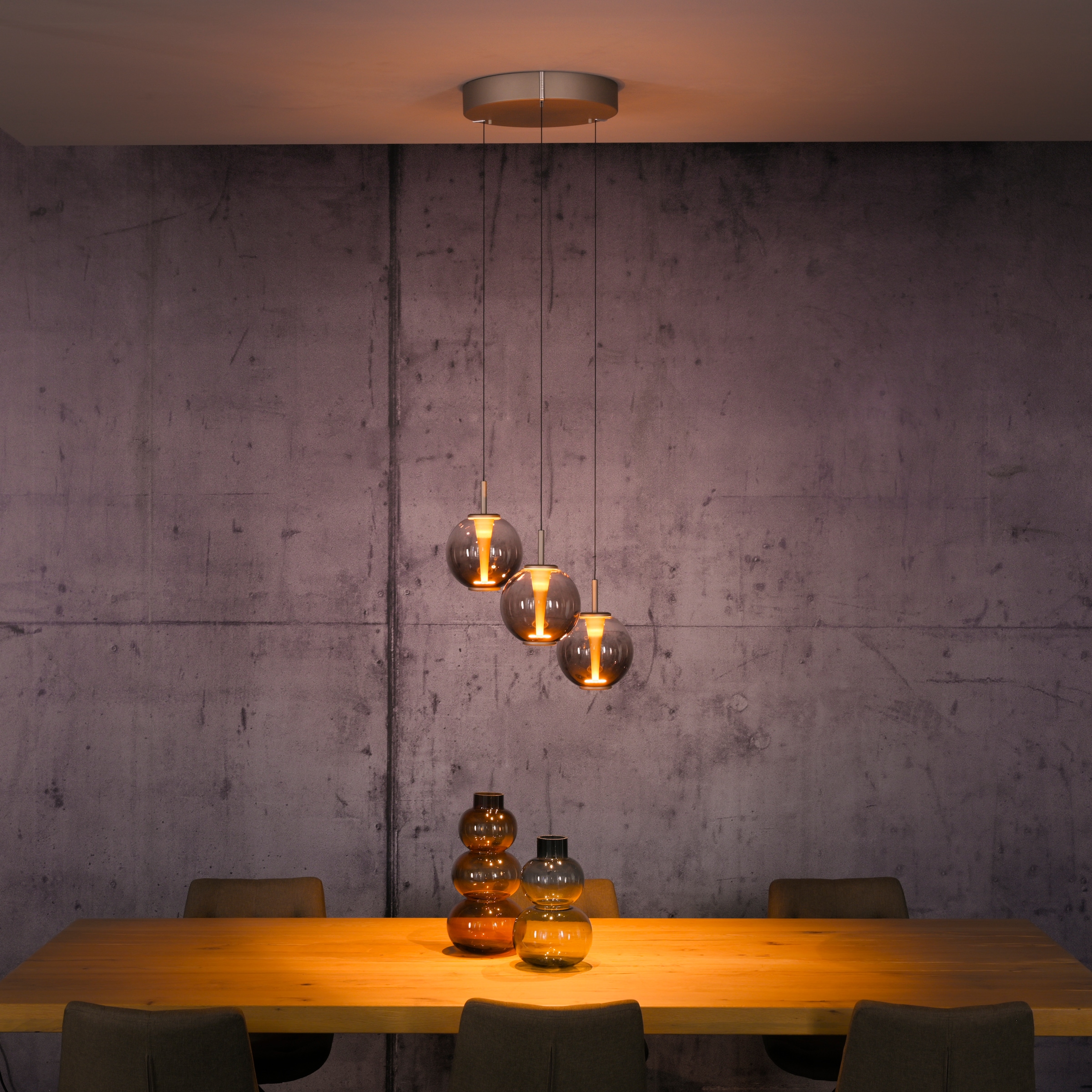 Neuhaus PURE LED Pendelleuchte »PURE E-Infinity« LED-Board 1 Stk. warmweiß - kaltweiß e-SLIDE® Funktion, CCT, dimmbar, Fernbedienung