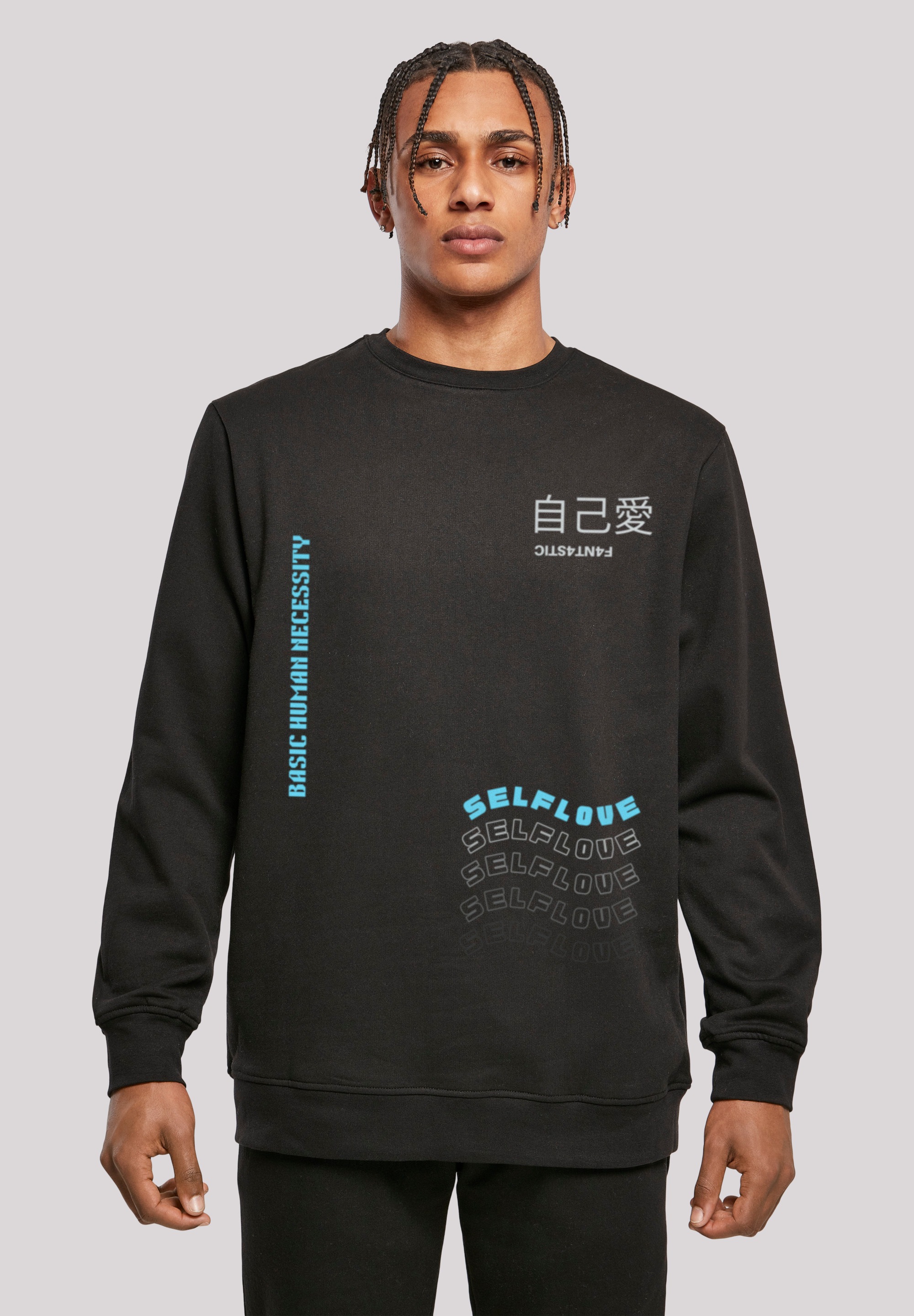 F4NT4STIC Kapuzenpullover "Self Love CREWNECK", Print