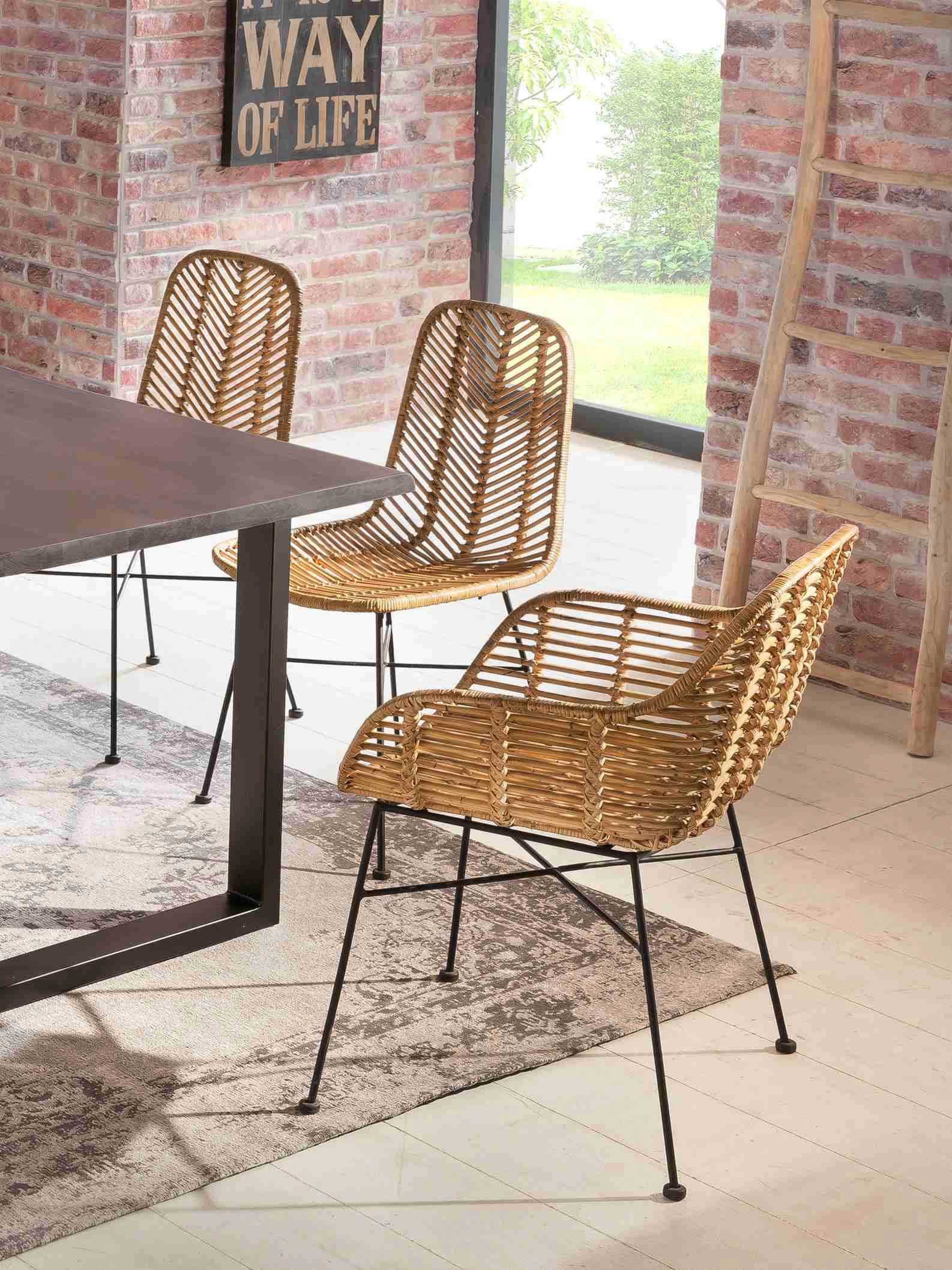 SIT Rattanstuhl »Rattan (Set), Vintage«, 2 bestellen | Chic, Shabby Armlehnen, mit Vintage BAUR St