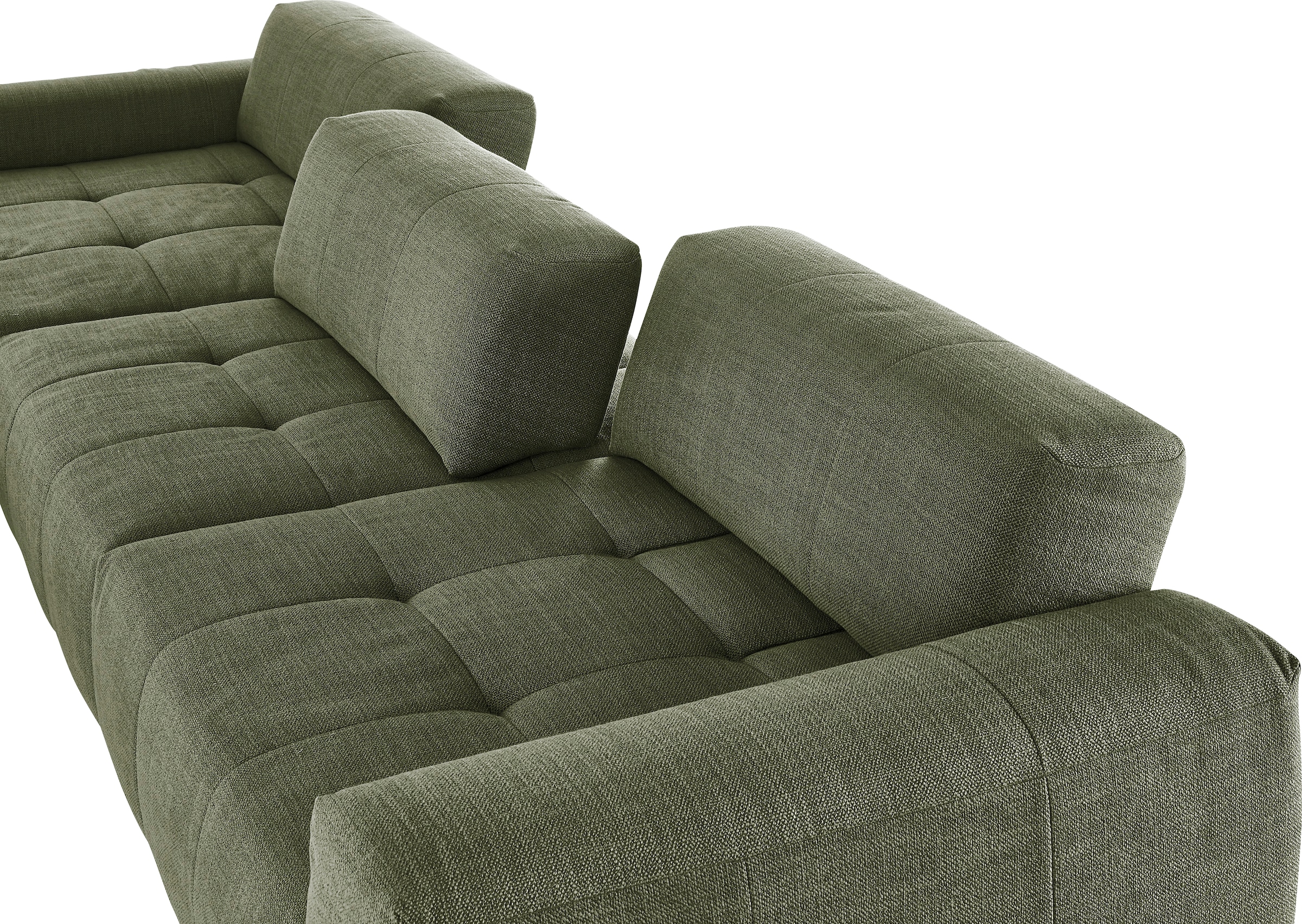 3C Candy Ecksofa »Yoshy mit Komfortfunktionen, modern und bequem, L-Form«, Zwei verschiedene Sitztiefen durch verstellbare Rückenlehne