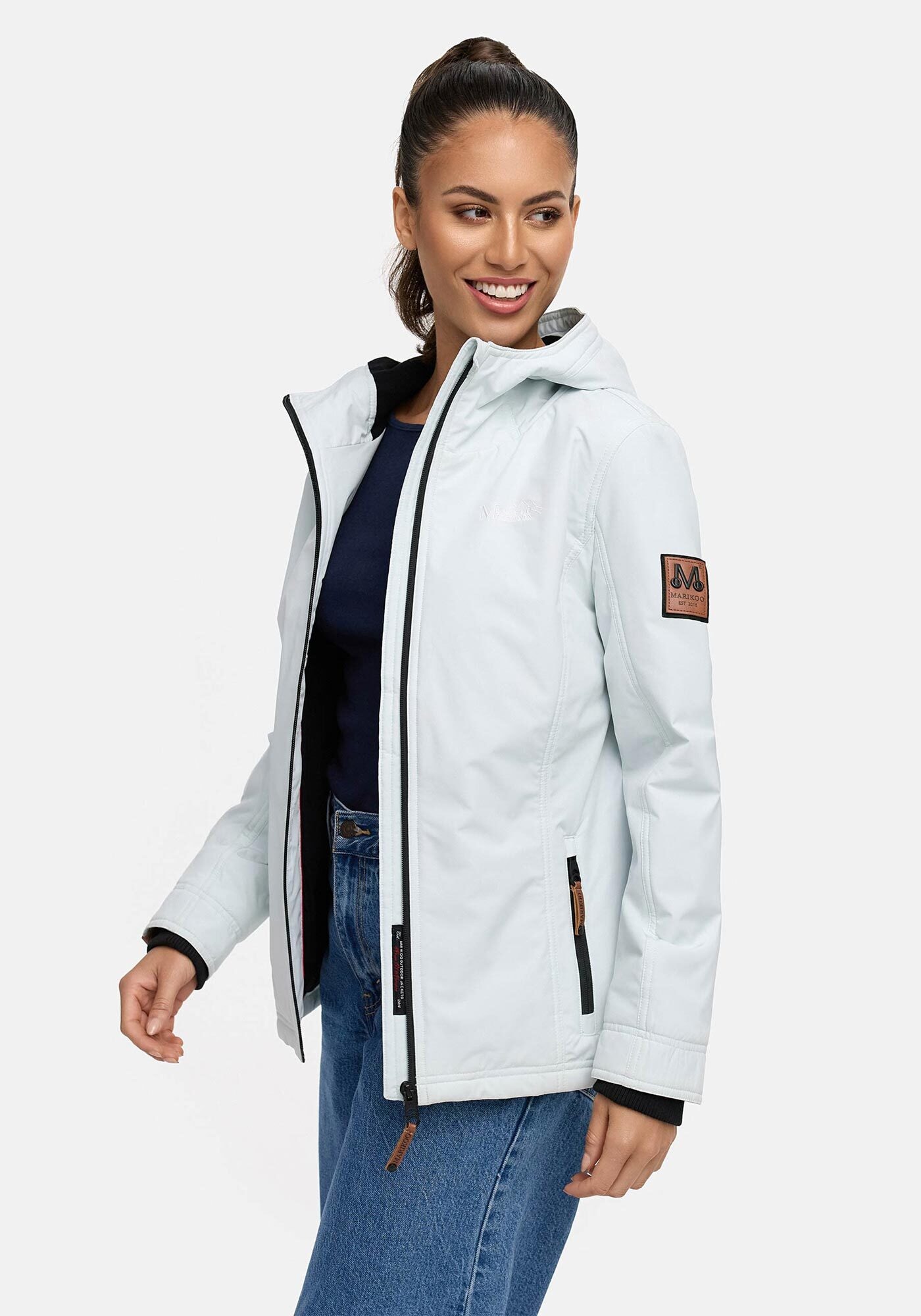 Marikoo Outdoorjacke »Brombeere«, sportliche Übergangsjacke mit Kapuze