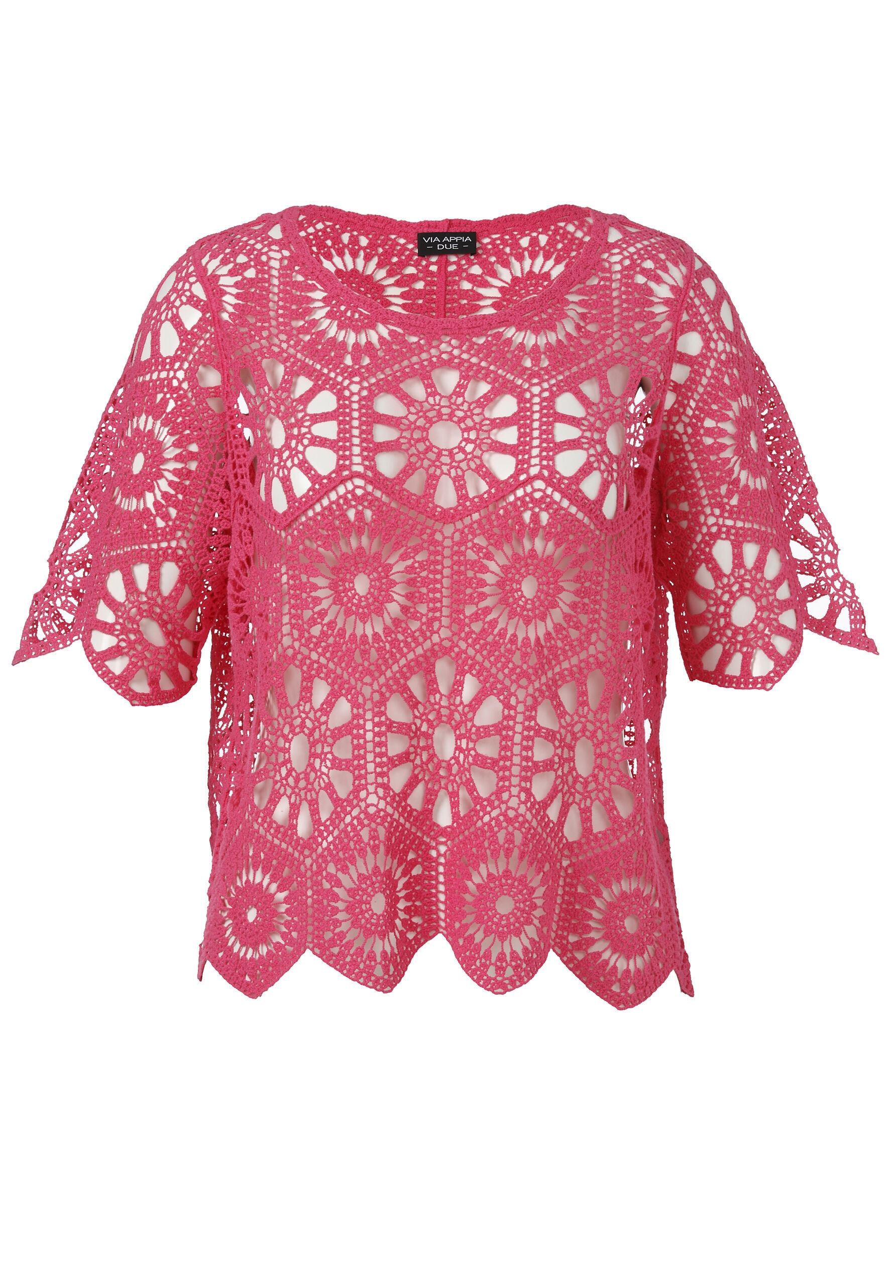 VIA APPIA DUE Ajourpullover "Pullover" Große Größen