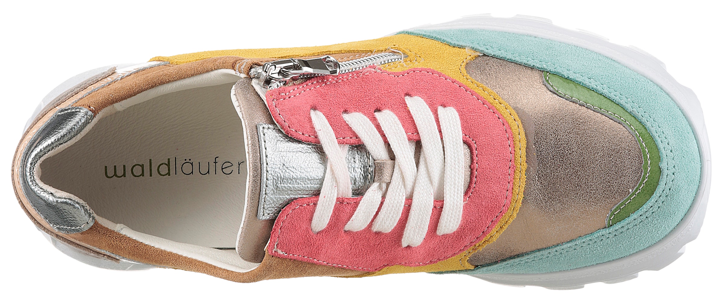 Waldläufer Plateausneaker »H-AJALA«, Schnürer, Halbschuh Komfortschuh in H-Weite (=sehr weit)
