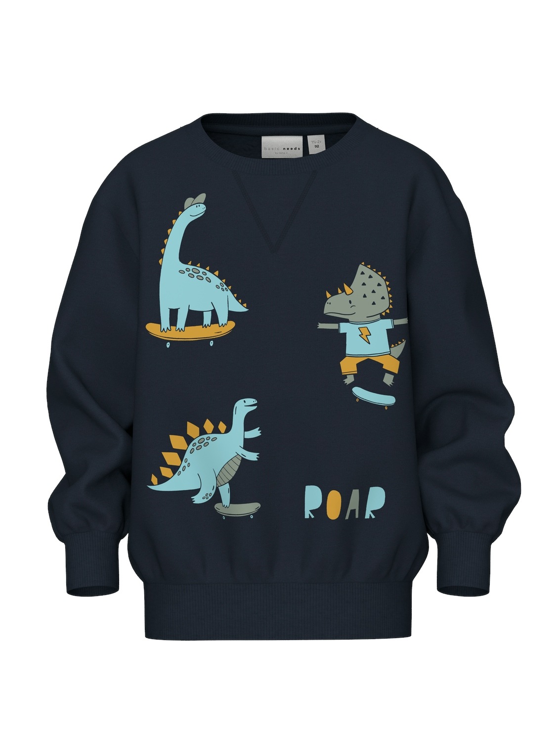 NAME IT Nkmvugo LS Nreg Sweat Wh Bru, Mermaid, 116 Bambino