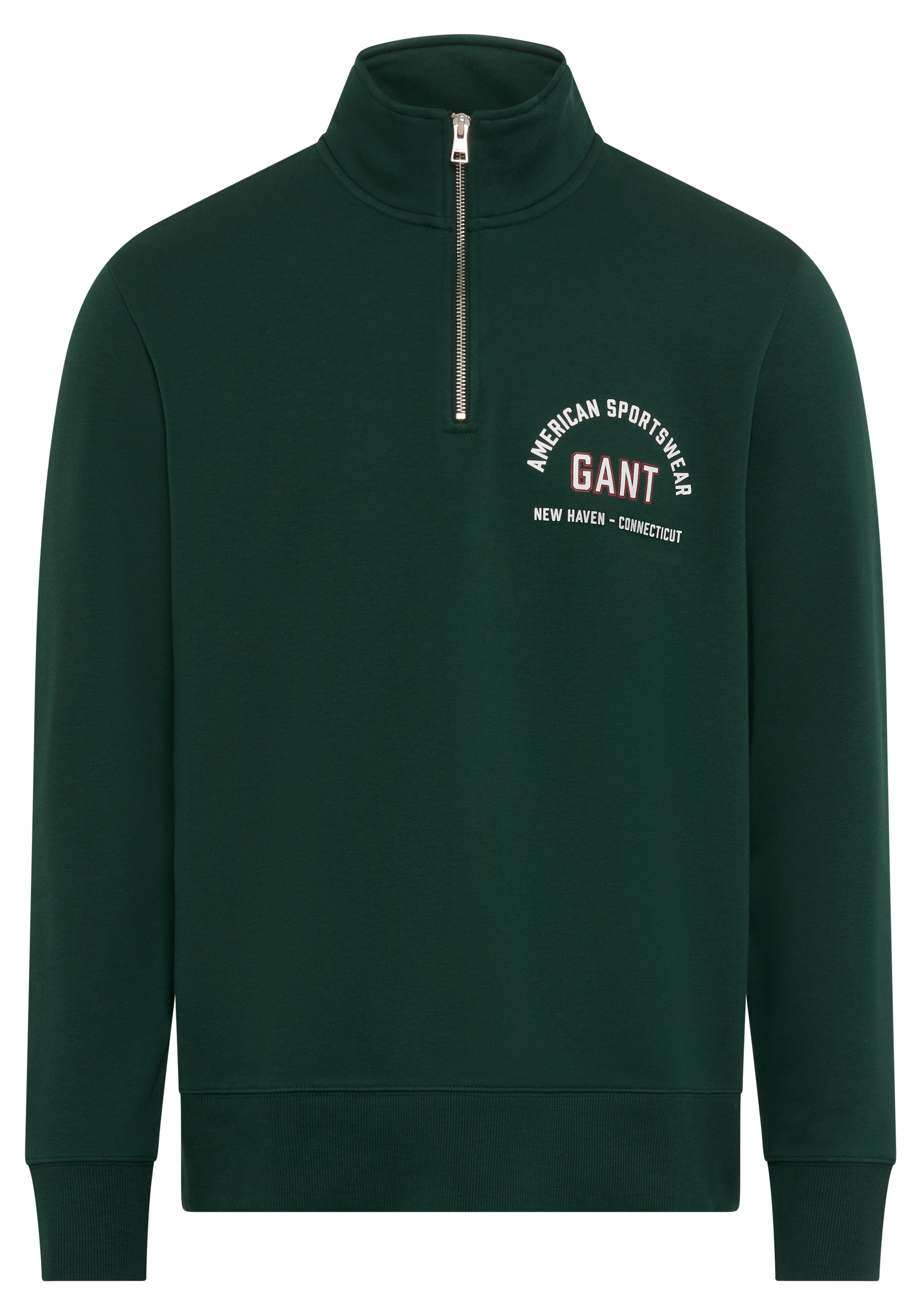 Gant Sweatshirt, Stehkragen mit Reißverschluss günstig online kaufen