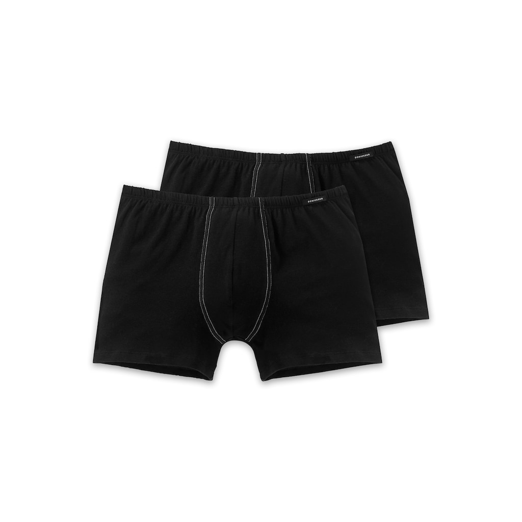 Schiesser Boxer »"Essentials"«, (2er-Pack), mit angenehm weichem Bund