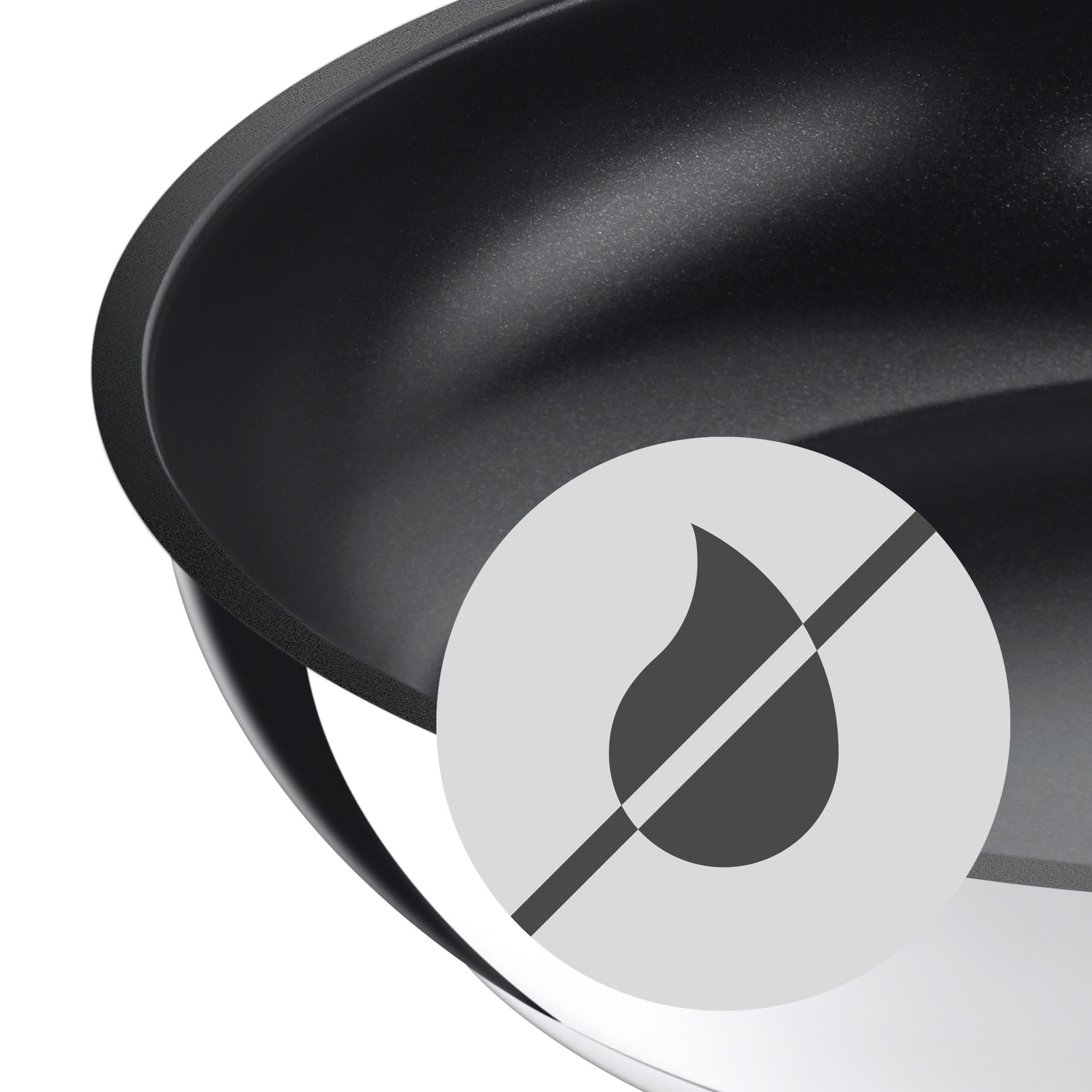 WMF Keptuvė »Durado Edelstahlpfanne 28 cm Induktion« Cromargan® Nerūdijančio plieno  Rostfrei 18/10 (1 tlg.) Antihaftbeschichtetfür alle Herdarten tinka energiesparend
