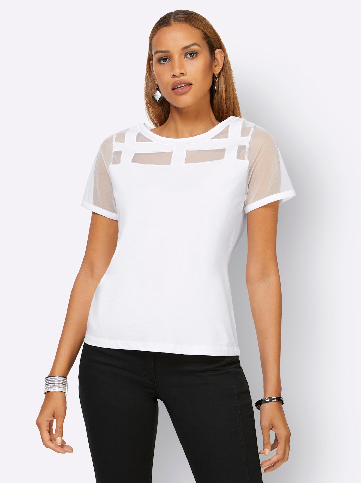 creation L Kurzarmshirt "Shirt" 1 Stk. tlg. günstig online kaufen