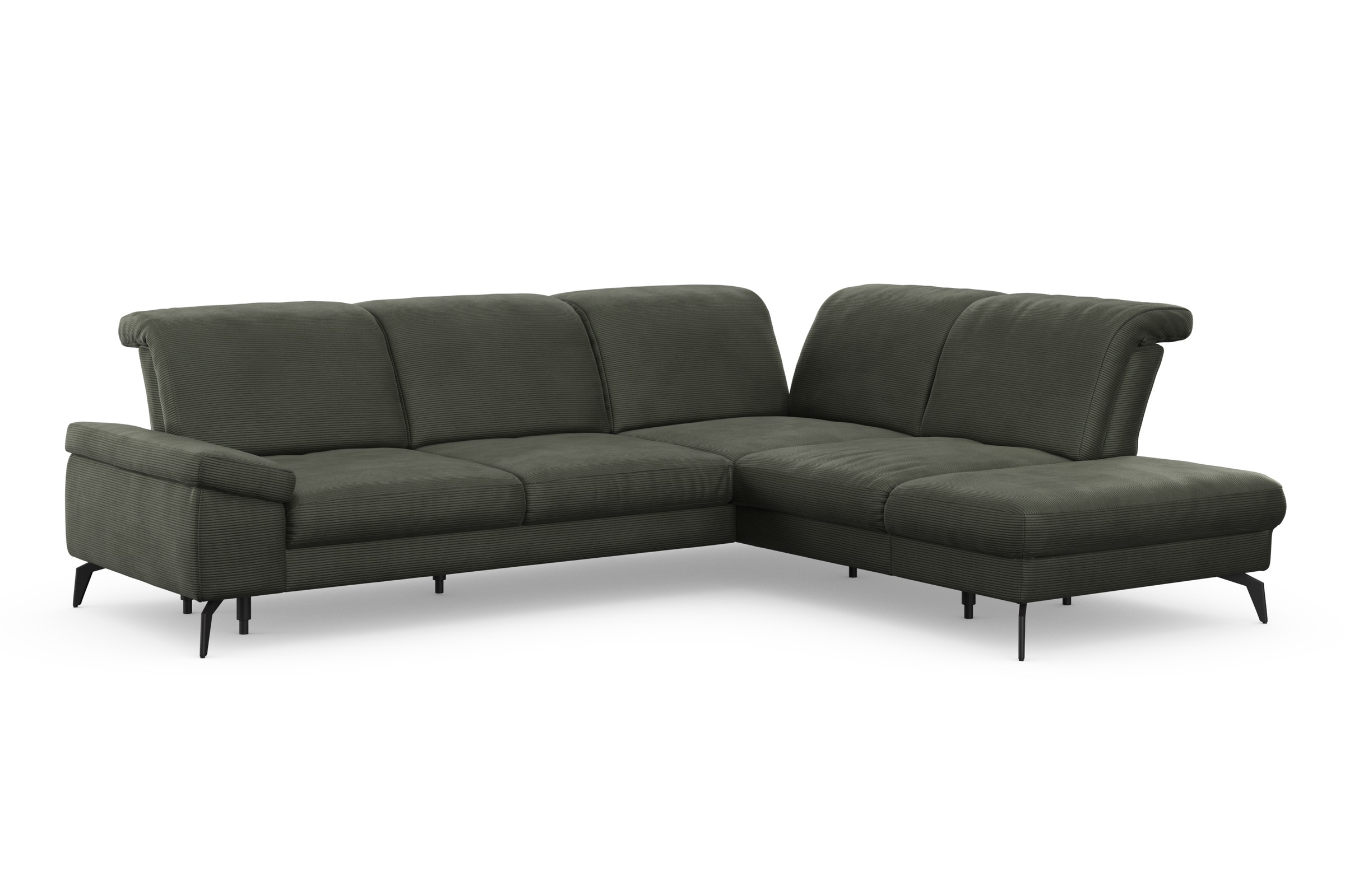 sit&more Ecksofa »Cabana L-Form«, Ottomane, wahlweise mit Sitztiefen-,Armlehnen- und Kopfteilfunktion
