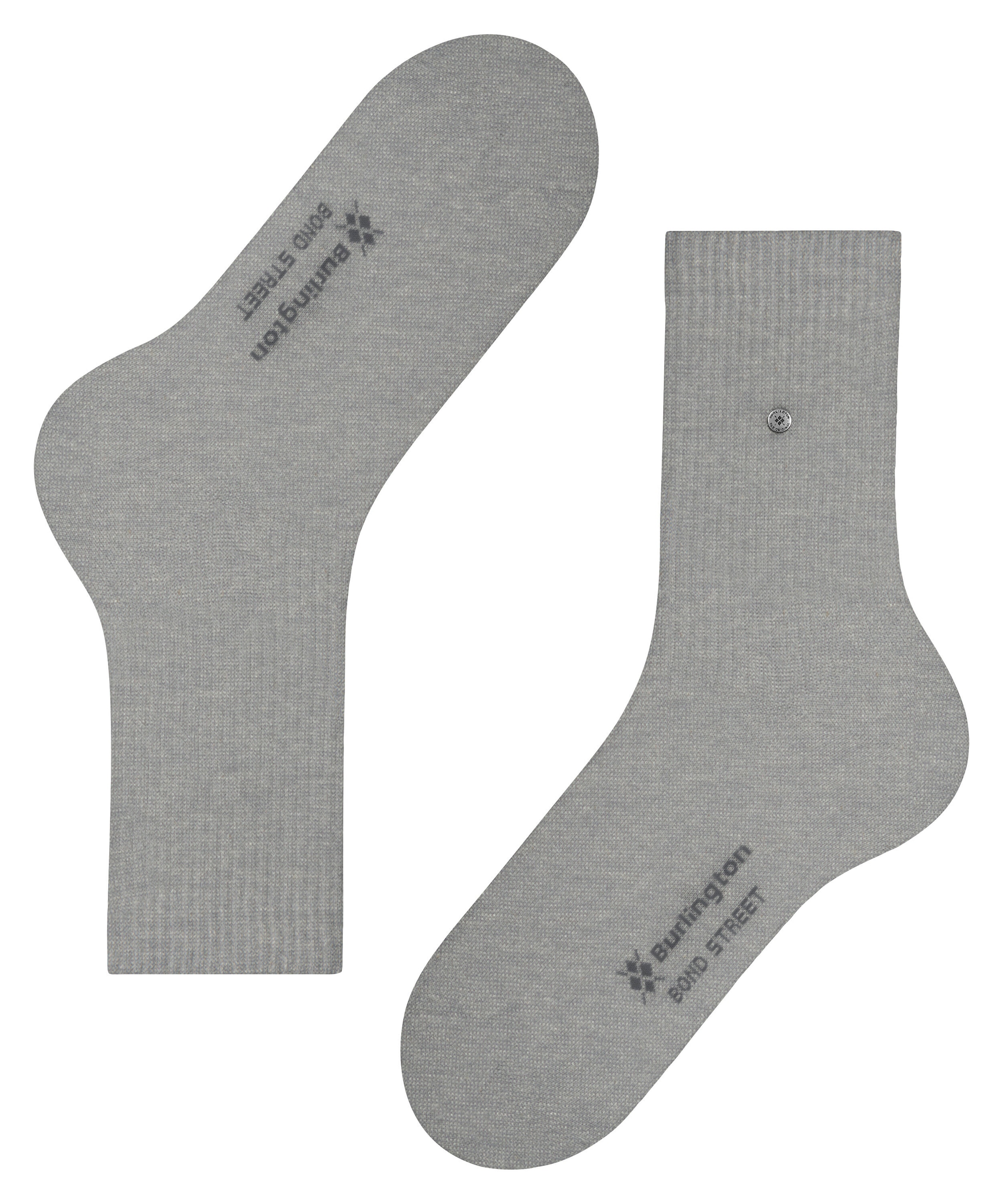 Burlington Socken »Bond Street« Einheitsgröße 40-46, modische Rippenstrucktur, Burlington-Clip