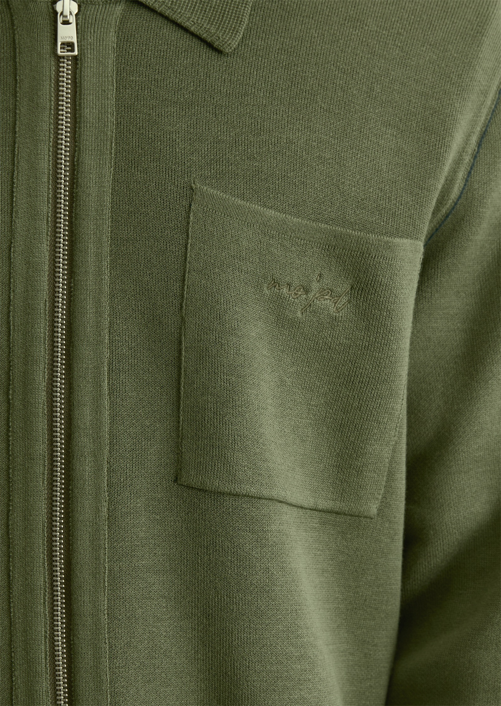 Marc O'Polo DENIM Cardigan »mit Reißverschluss und Polokragen«