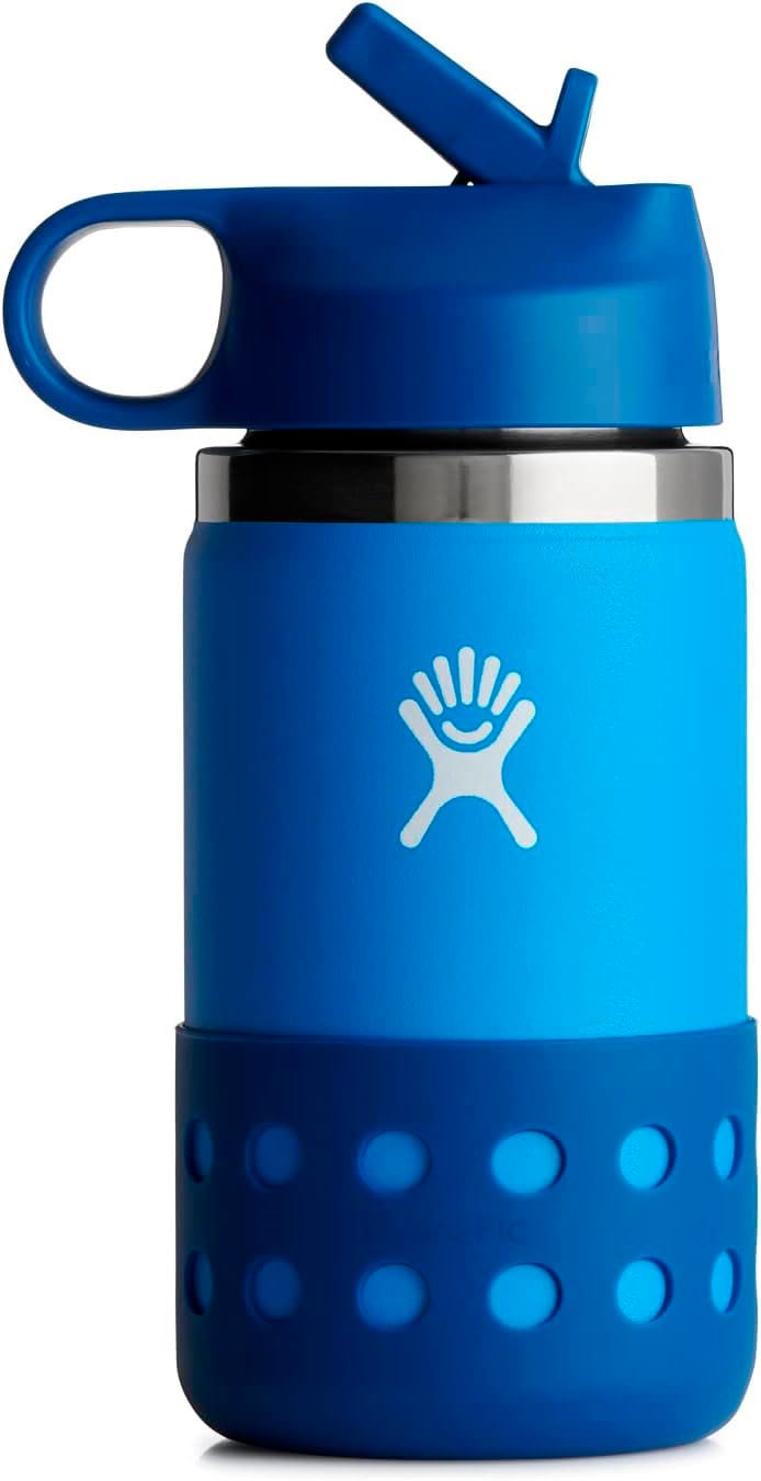 Hydro Flask Trinkflasche »Kids Wide Mouth Straw Cap and Boot«, TempShield™ - doppelwandige Vakuumisolierung, 355 ml