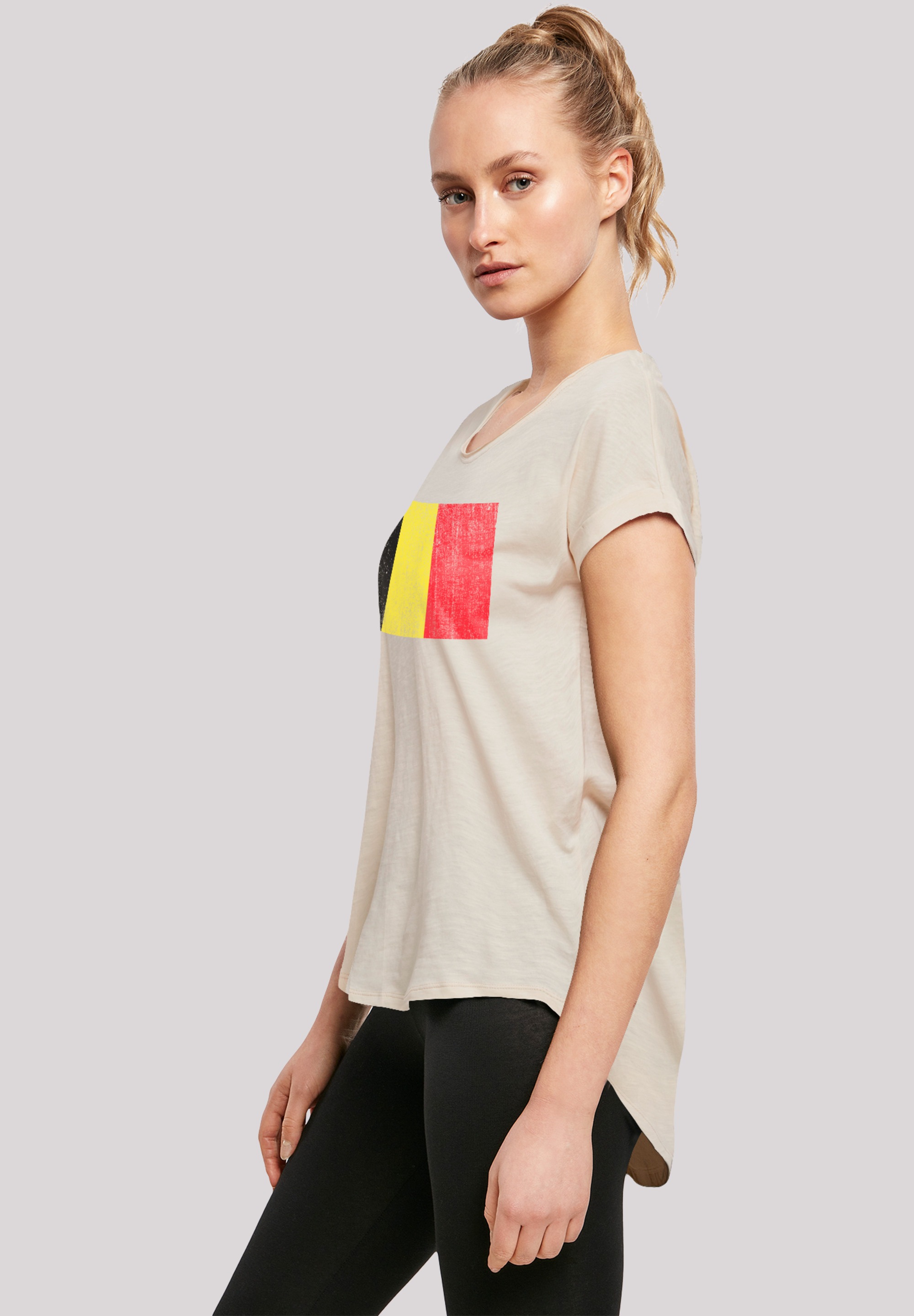 F4NT4STIC T-Shirt »Belgium Belgien Flagge«, Print