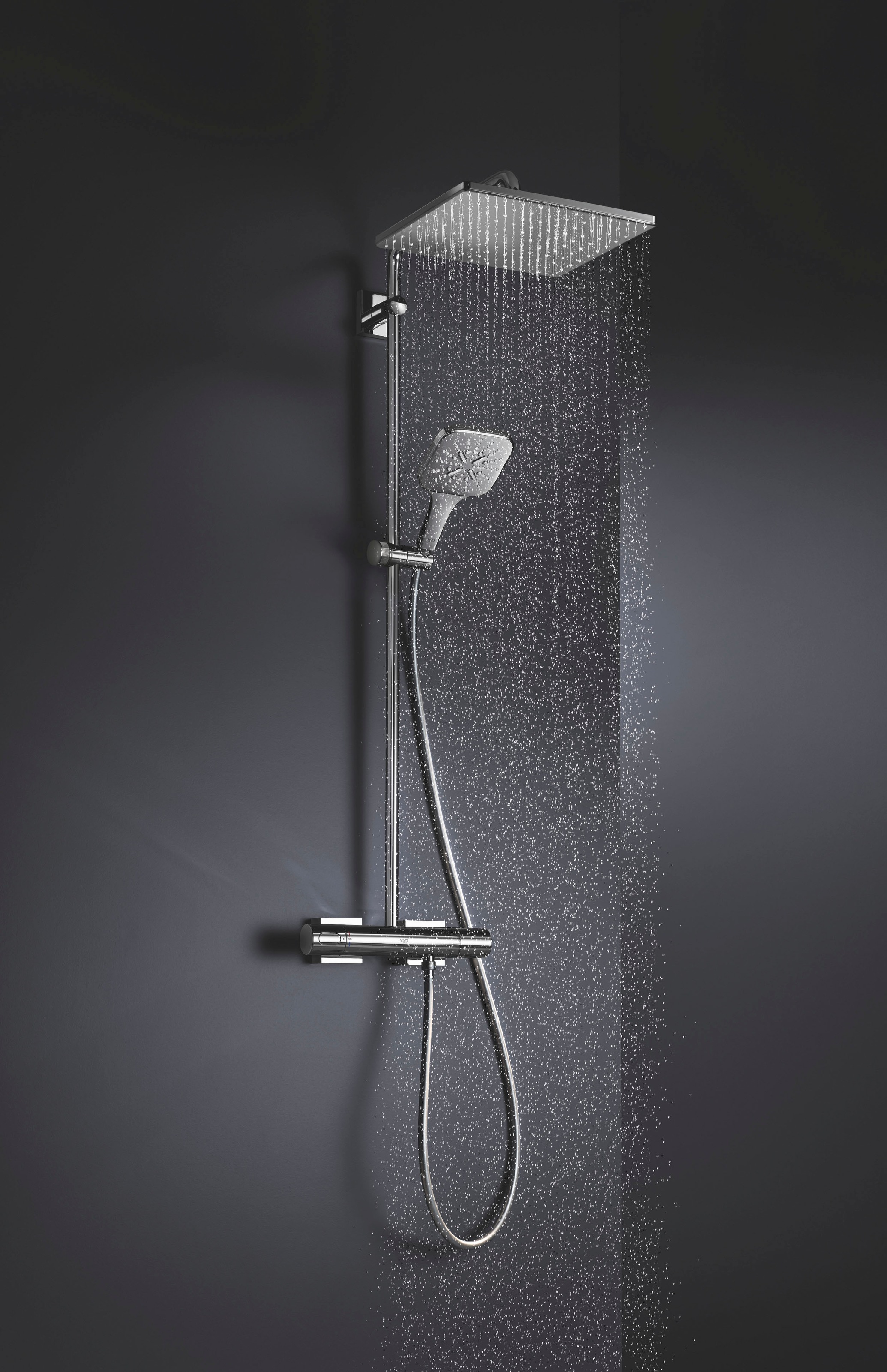 Grohe Duschsystem »Rainshower Smart Active«, (Packung), mit Wassersparfunktion
