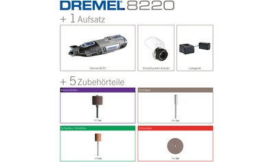 DREMEL Akku-Multifunktionswerkzeug »DREMEL® 8220-1/5«, 1x Vorsatzgerät, 5x Zubehör,... kaufen