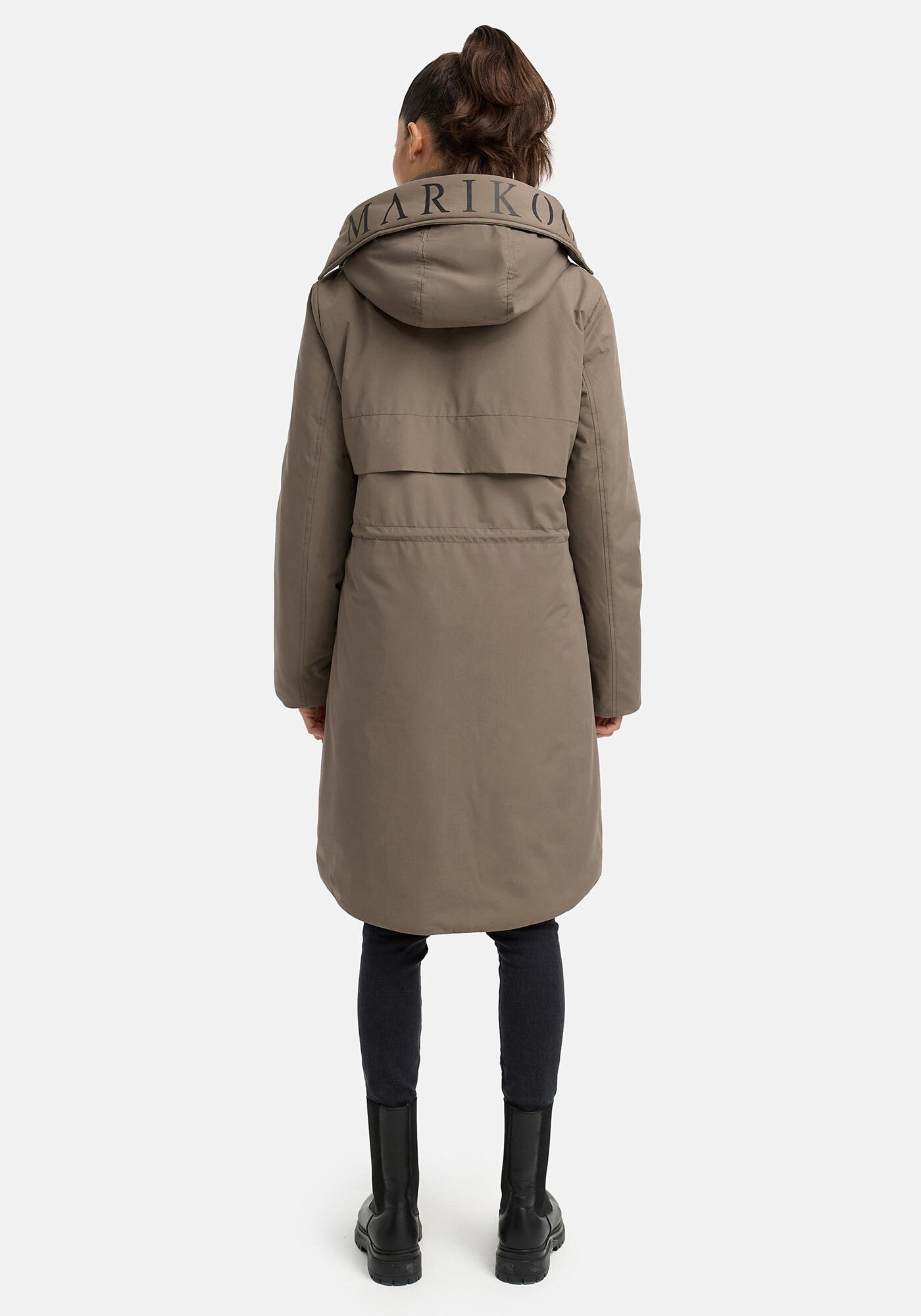 Marikoo Winterjacke »Anoukaa«, langer Parka mit abnehmbarer Kapuze