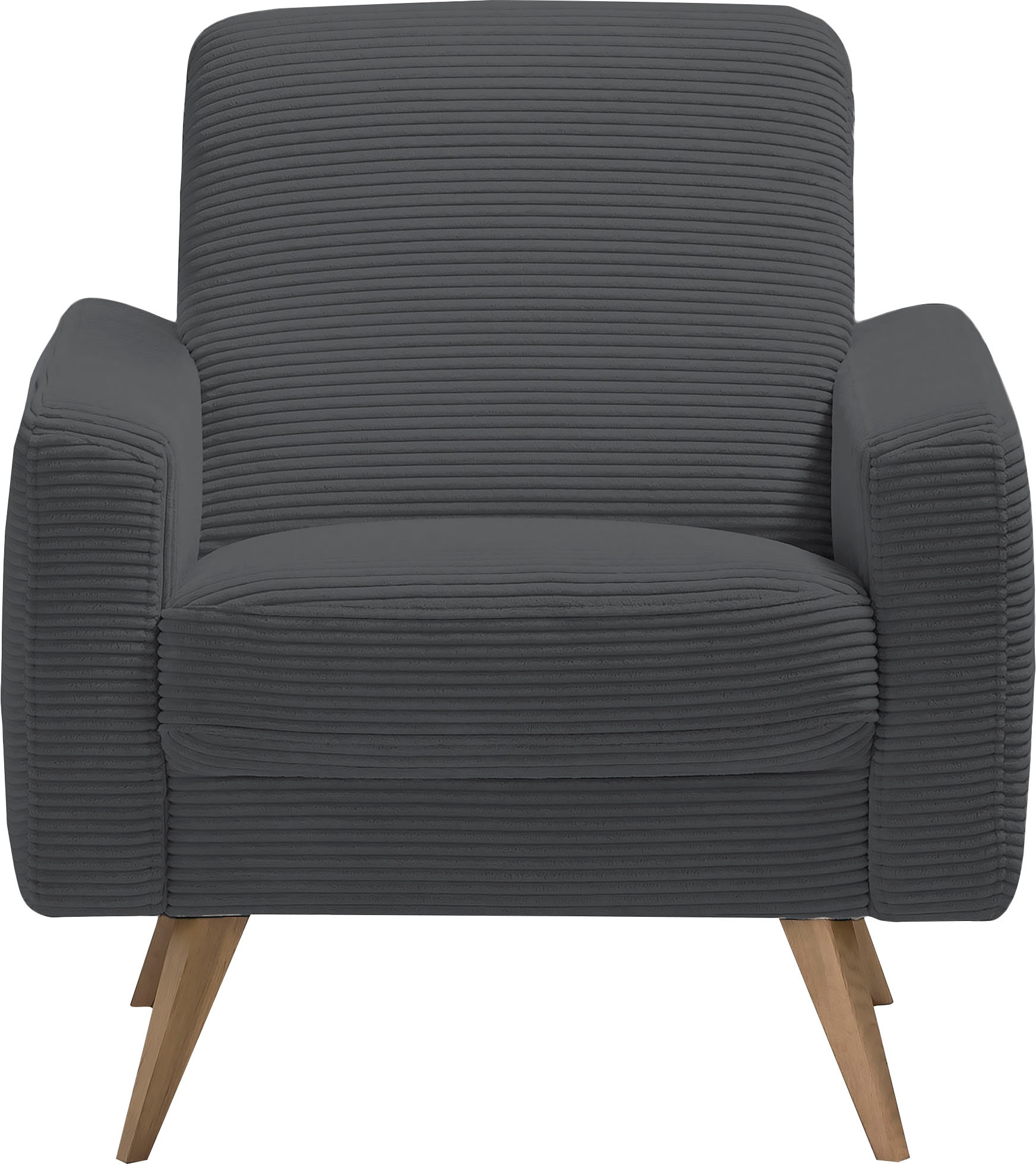 exxpo - sofa fashion Sessel »Samso, Loungesessel«, elegant und bequem, aktueller Cord Bezug